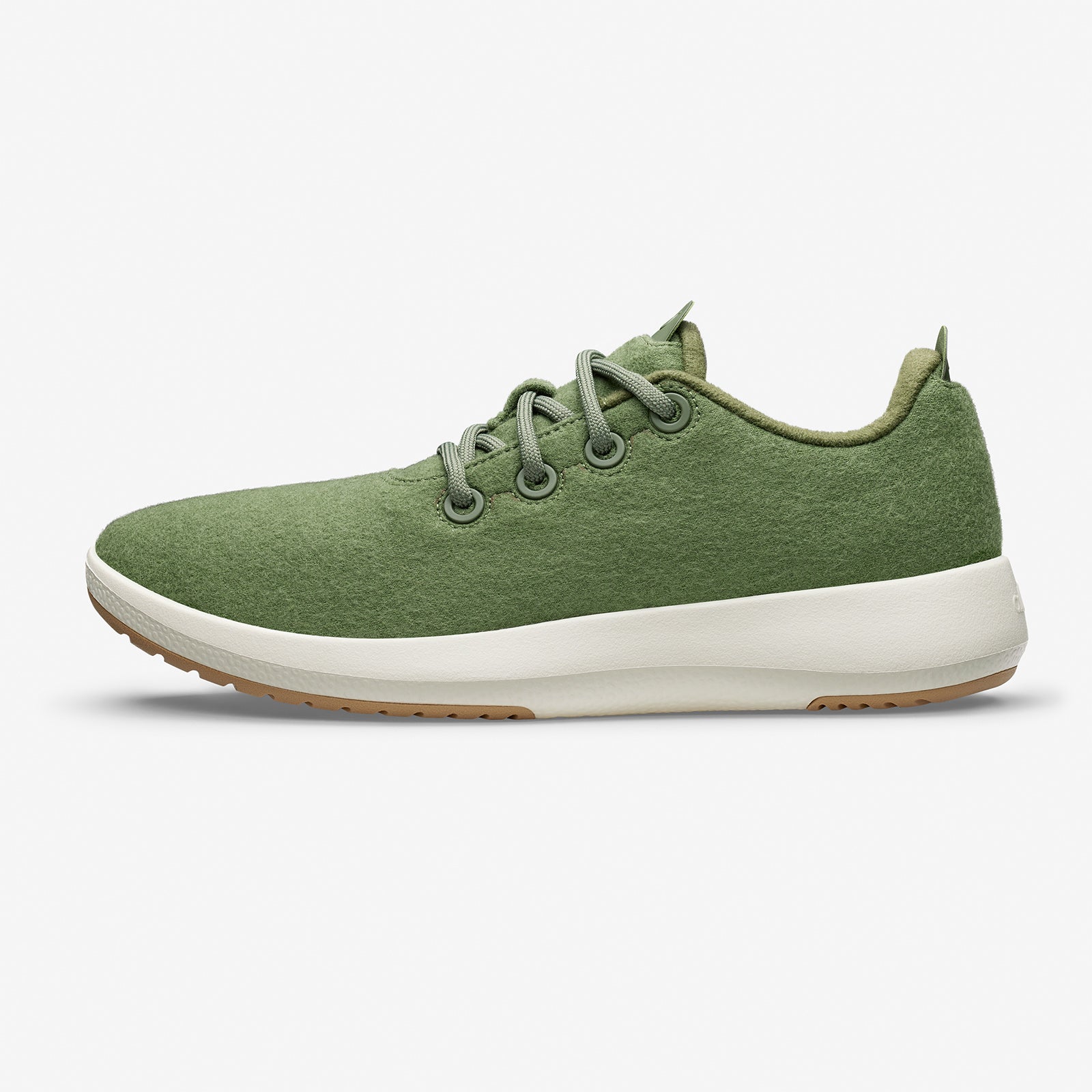 Men's Wool Runner Mizzles - Thunder Green (Natural White Sole)