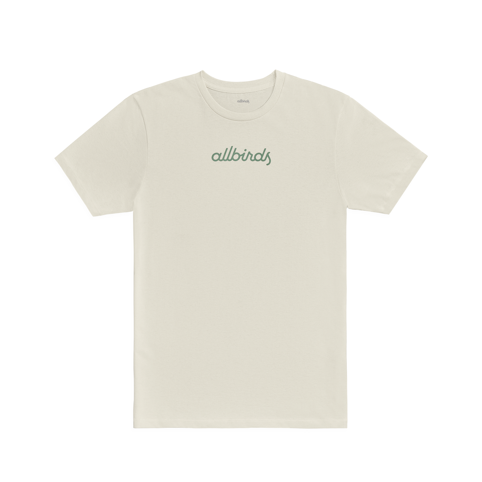 Men's Allgood Cotton Script Tee - Natural White