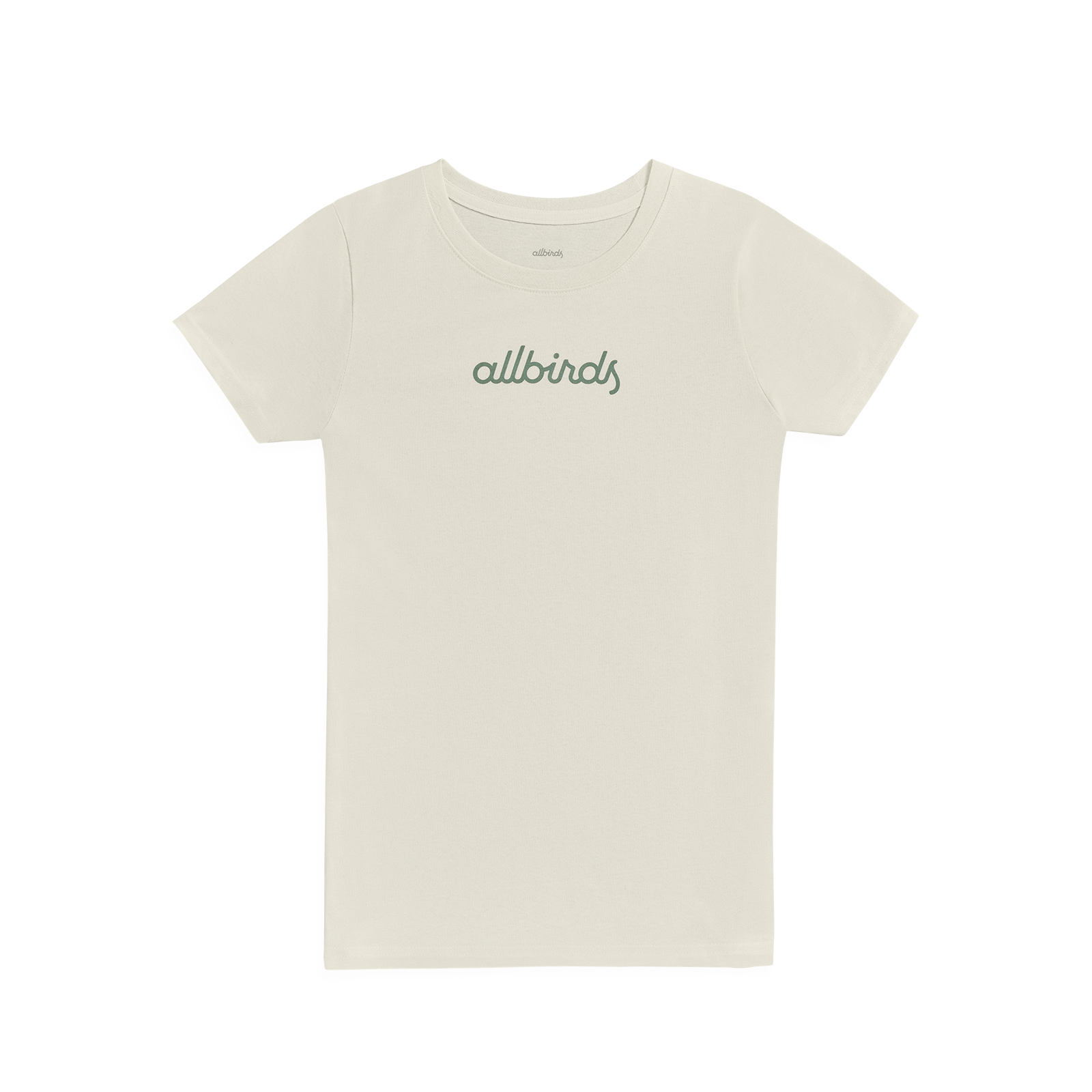 Women's Allgood Cotton Script Tee - Natural White