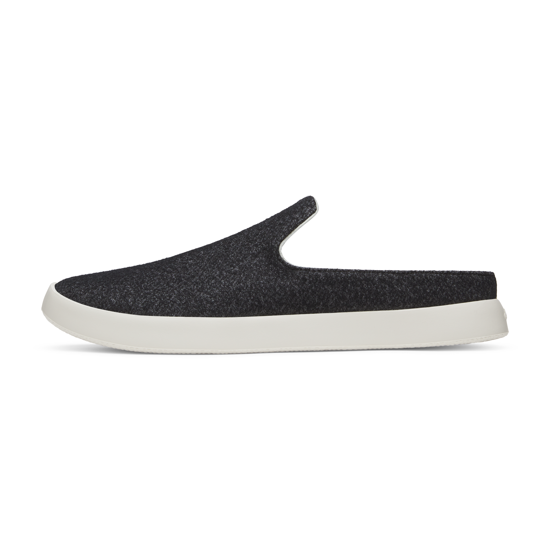 Men's Wool Lounger Mule - Dark Grey (Natural White Sole)