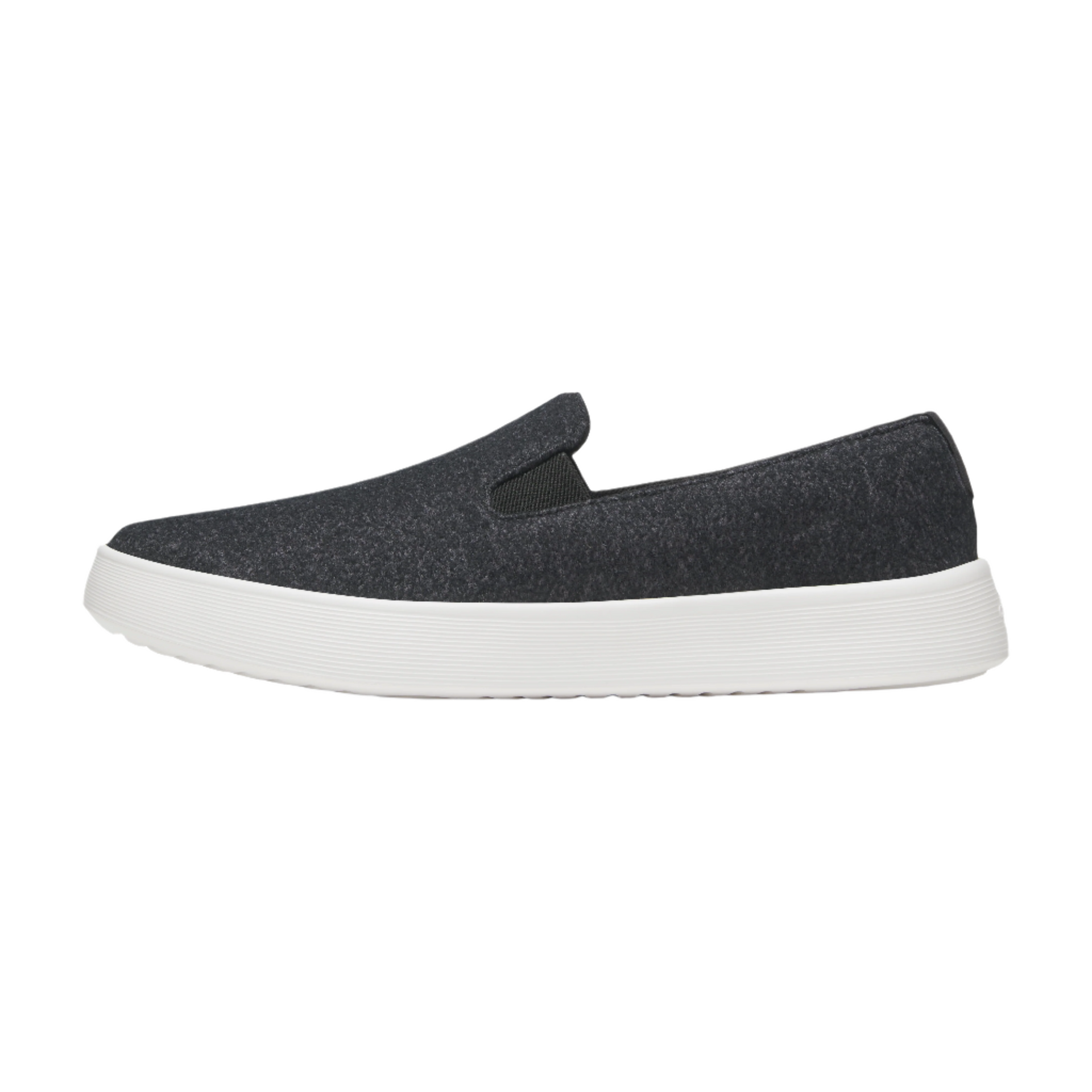 Men's Wool Cruiser Slip On - Natural Black (Blizzard Sole)