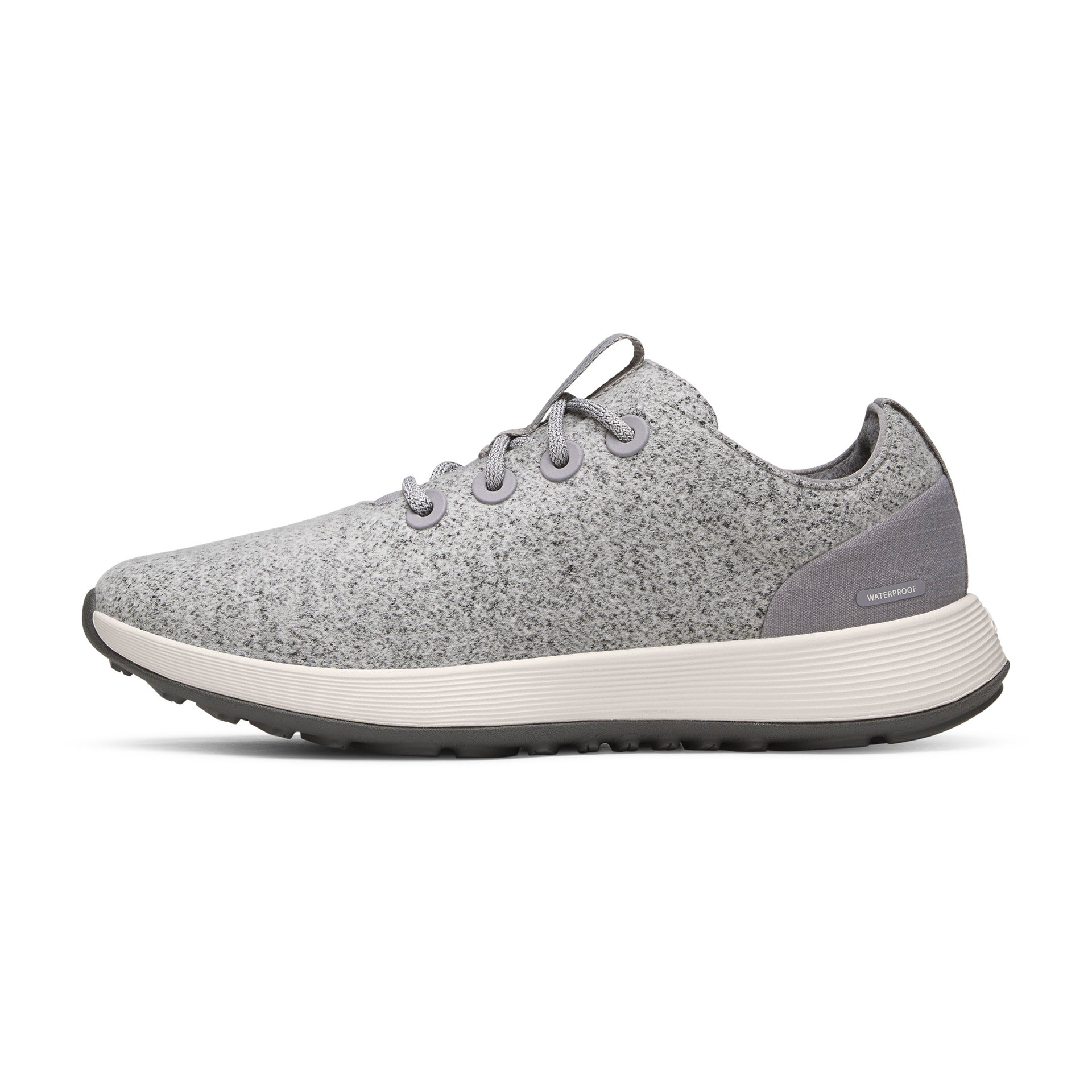 Men's Wool Runner NZ Waterproof - Medium Grey (Natural White Sole)