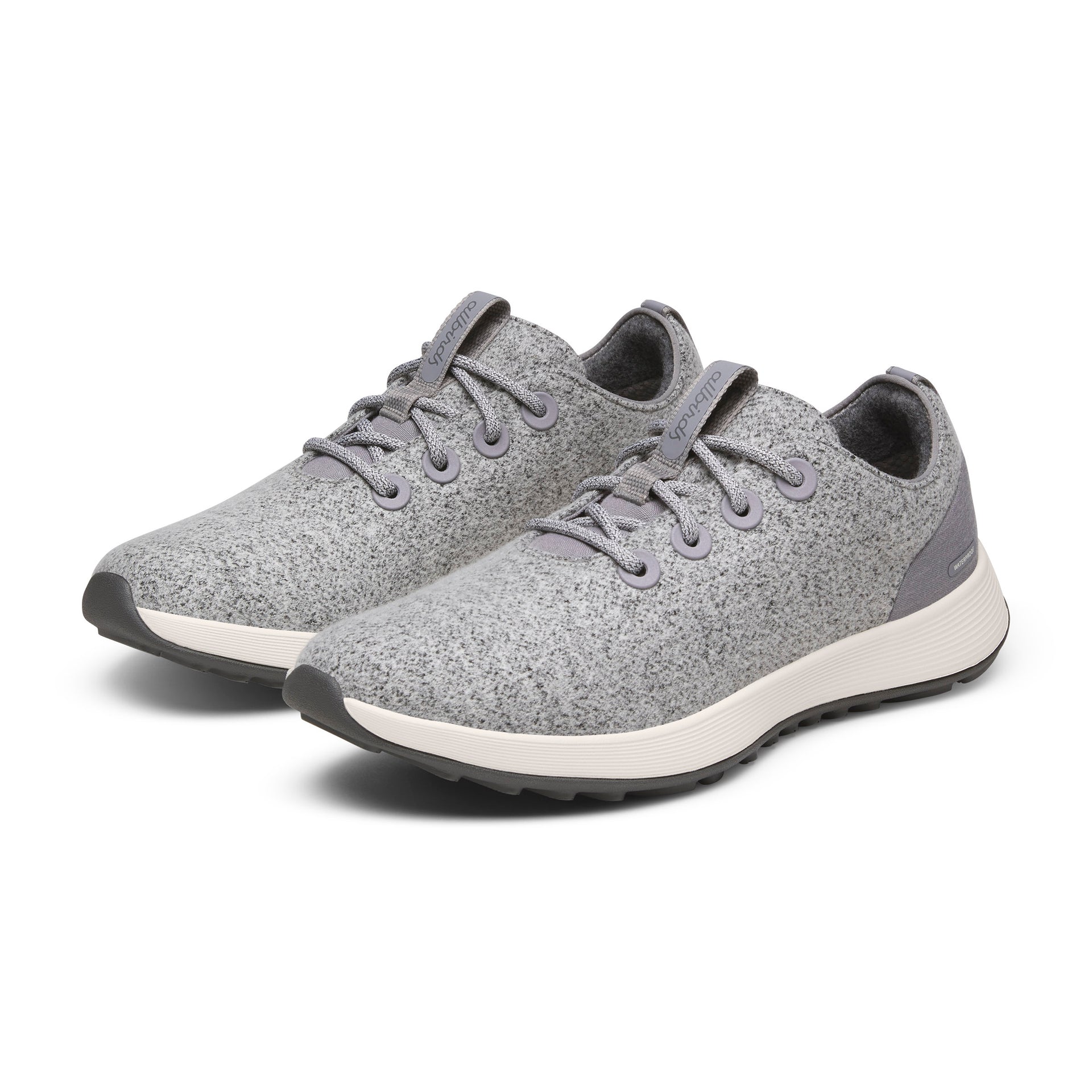 Men's Wool Runner NZ Waterproof - Medium Grey (Natural White Sole)