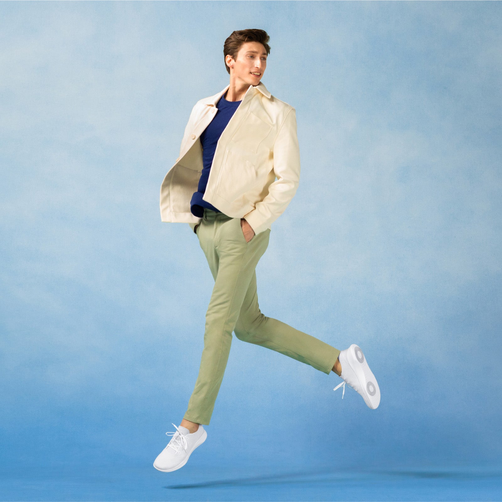 Men's SuperLight Tree Runners - Blizzard (Blizzard Sole)