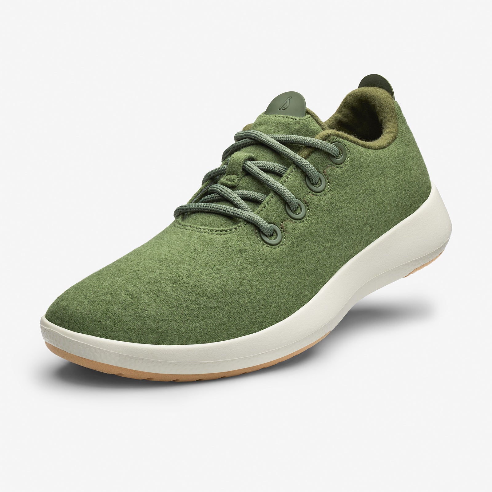 Men's Wool Runner Mizzles - Thunder Green (Natural White Sole)
