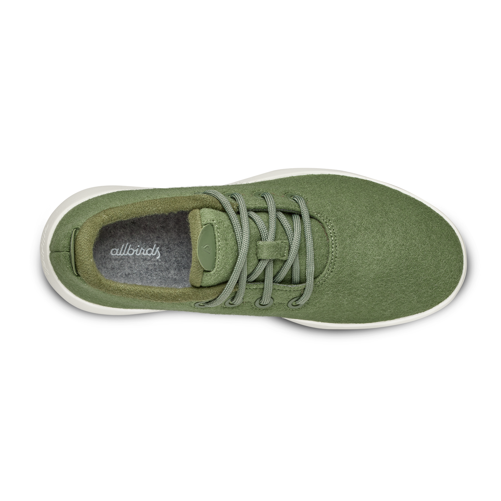 Men's Wool Runner Mizzles - Thunder Green (Natural White Sole)