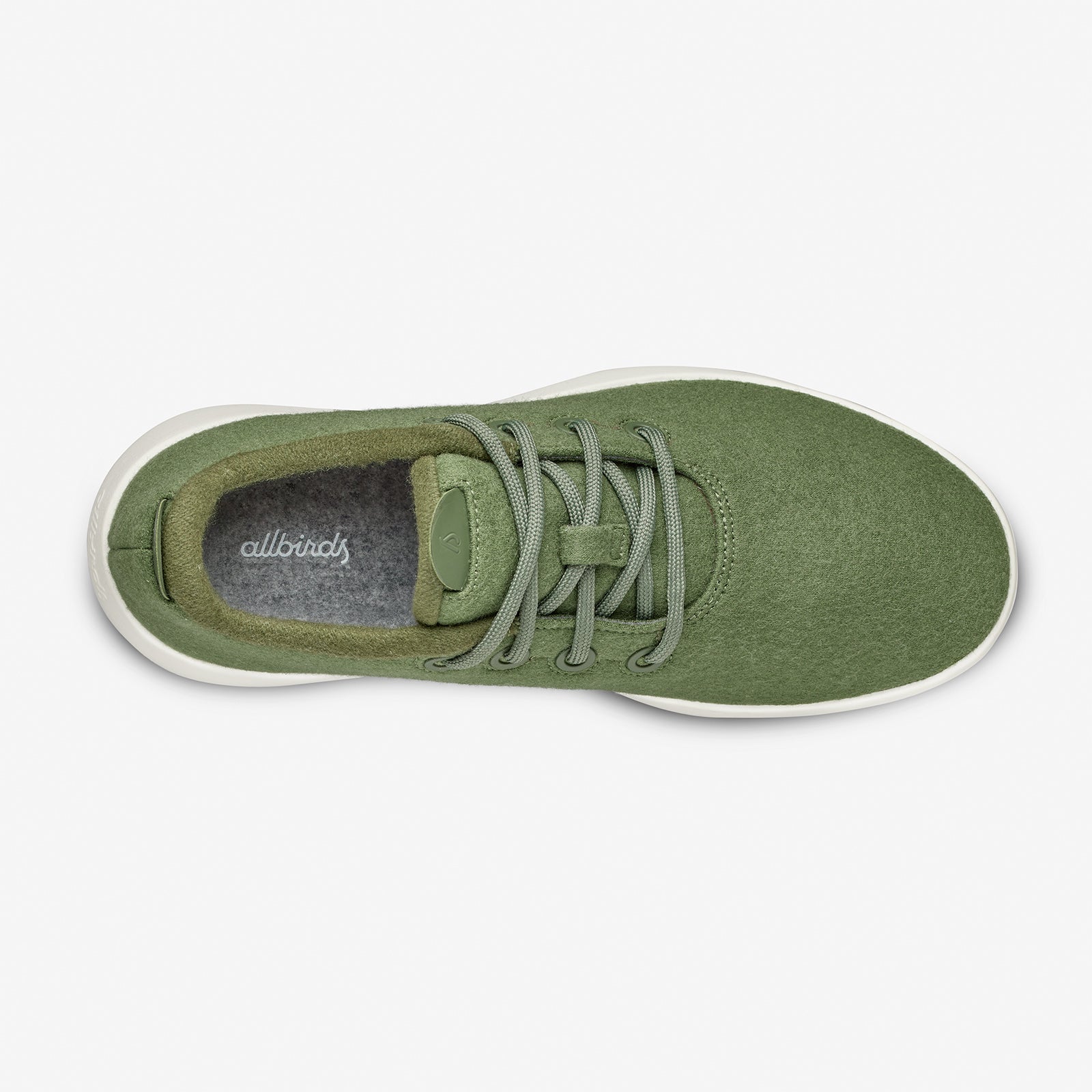 Men's Wool Runner Mizzles - Thunder Green (Natural White Sole)