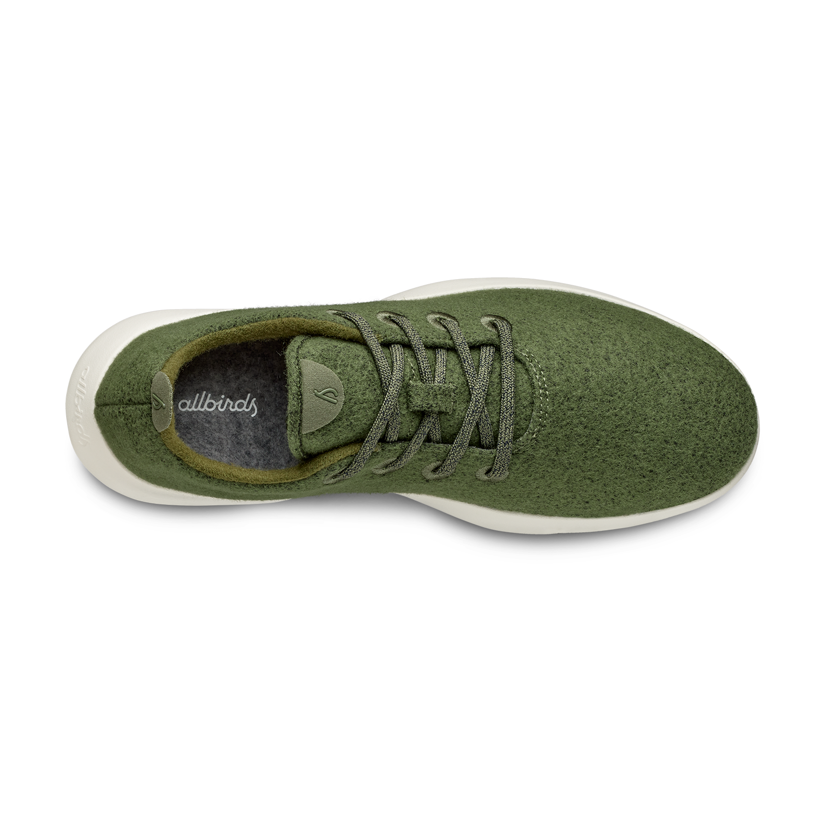 Men's Wool Runners - Thunder Green (Natural White Sole)
