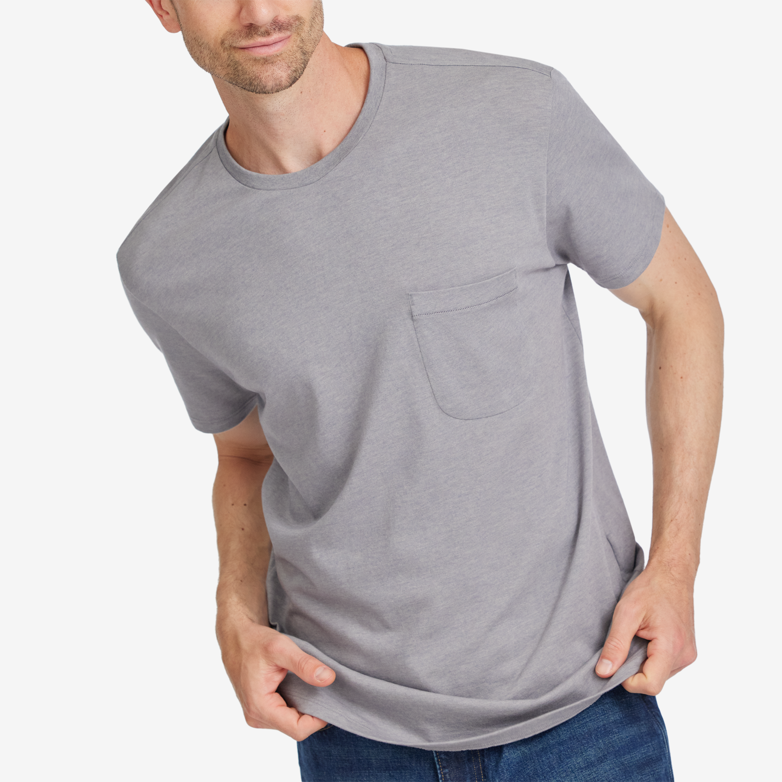 Men's Anytime Tee - Medium Grey