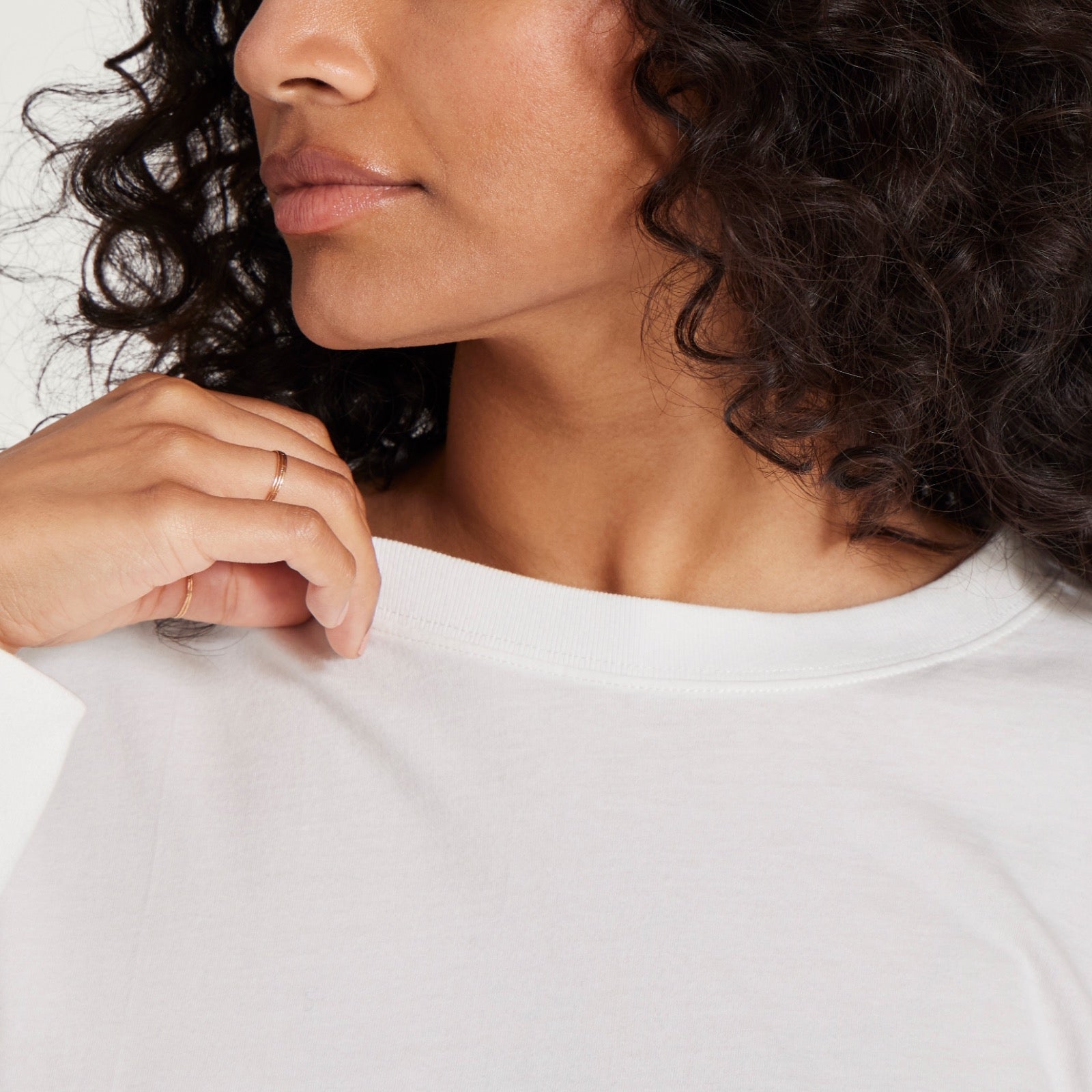 Women's Allgood Cotton Long Sleeve Tee - Blizzard