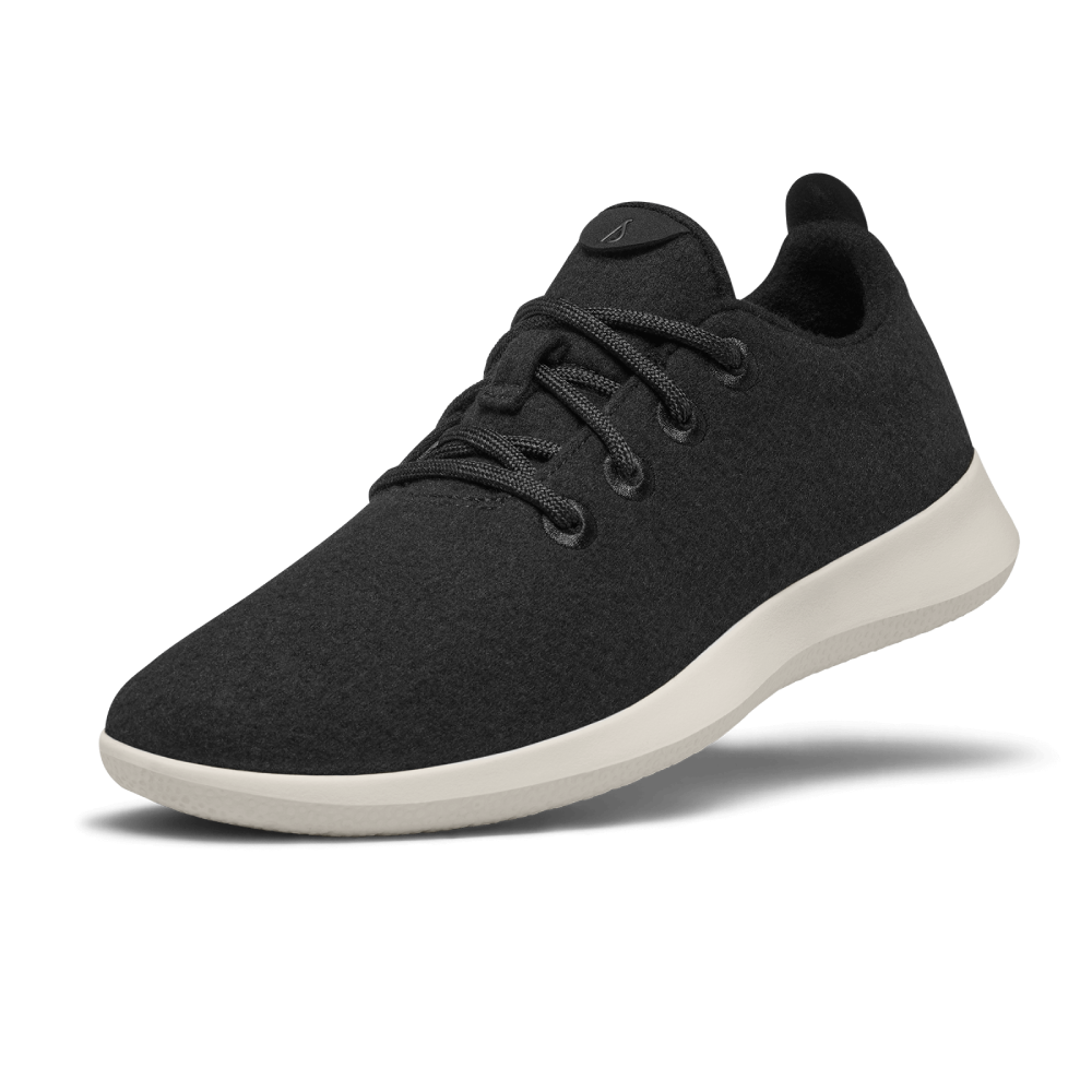 Wool Runners pour femmes - True Black (Semelle Cream)