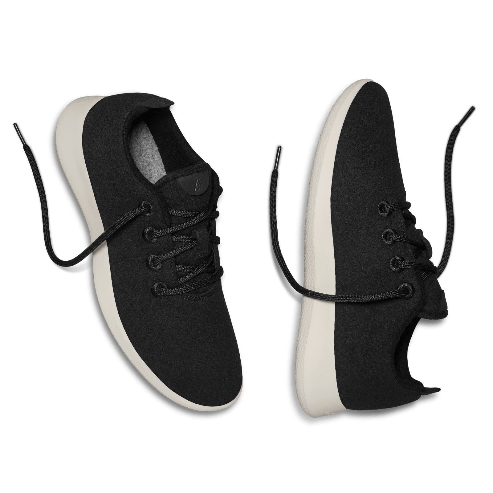 Wool Runners pour femmes - True Black (Semelle Cream)