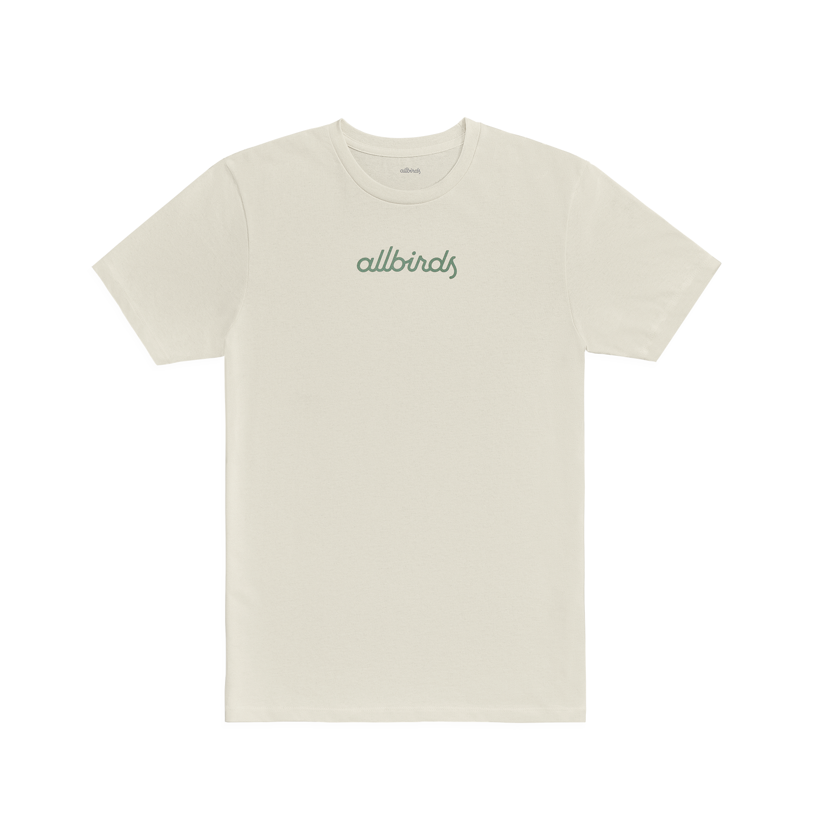 T-shirt en coton Allgood Script pour hommes - Natural White