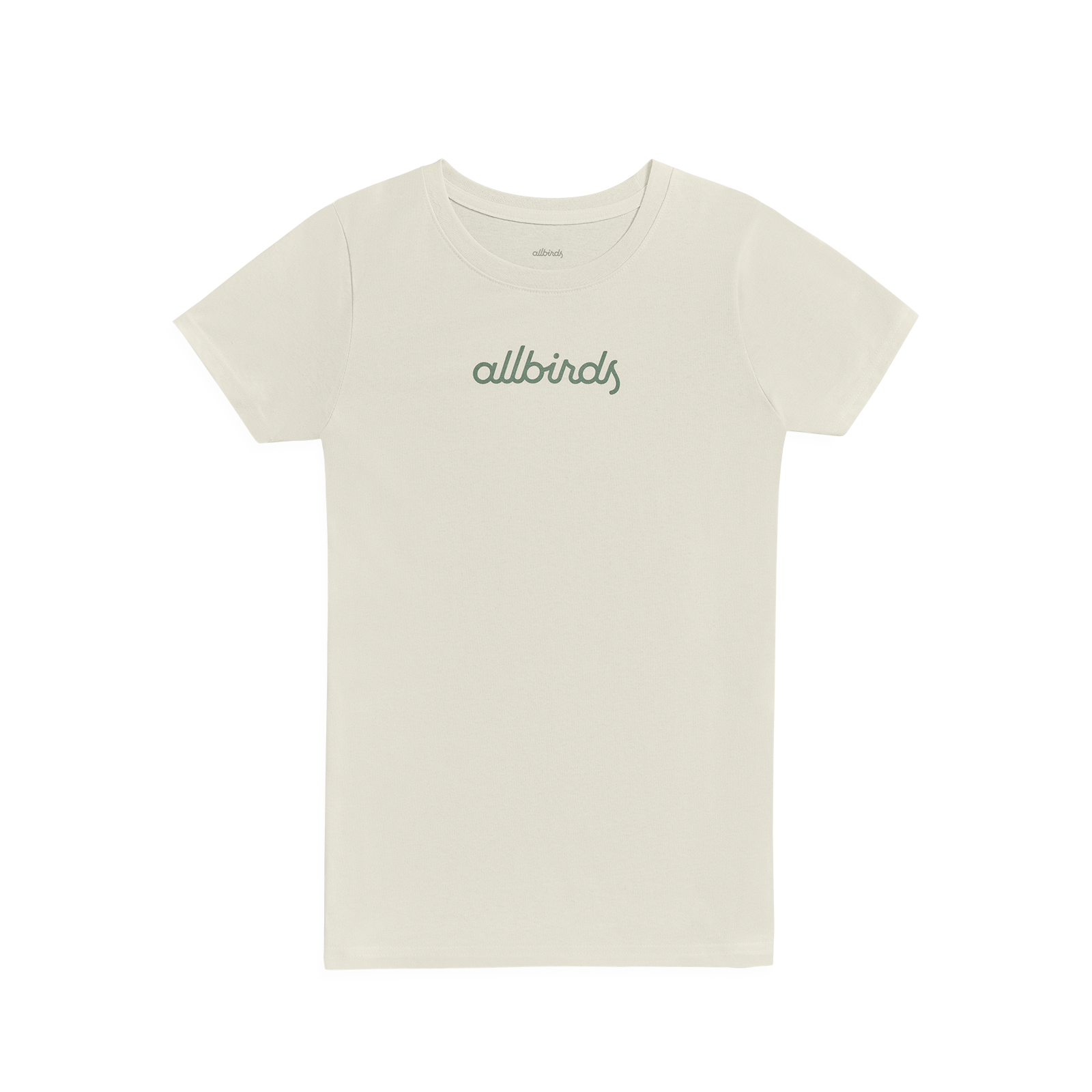 T-shirt en coton Allgood Script pour femmes - Natural White