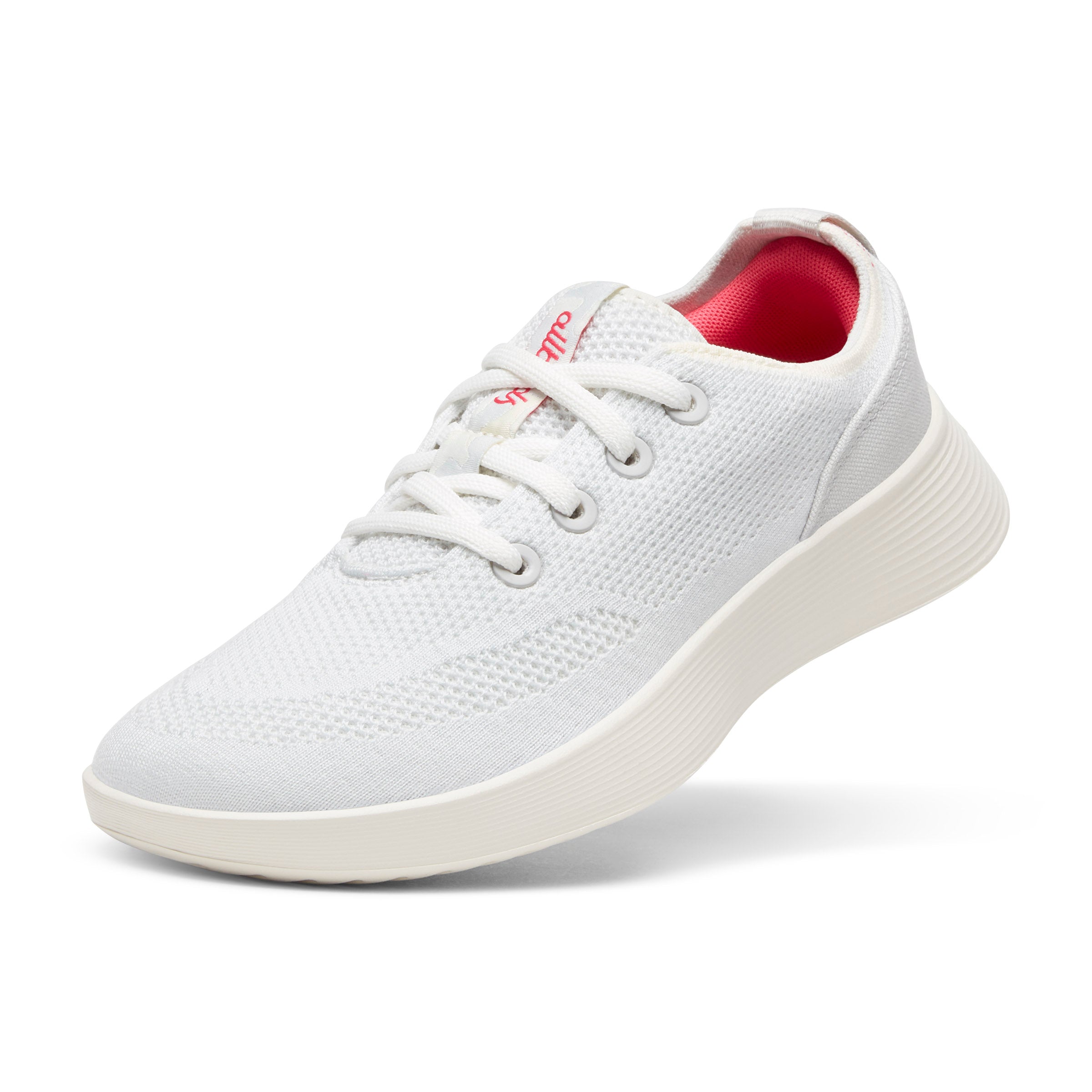Women s Tree Runner Go Blizzard Vivid Red Natural White Allbirds Canada