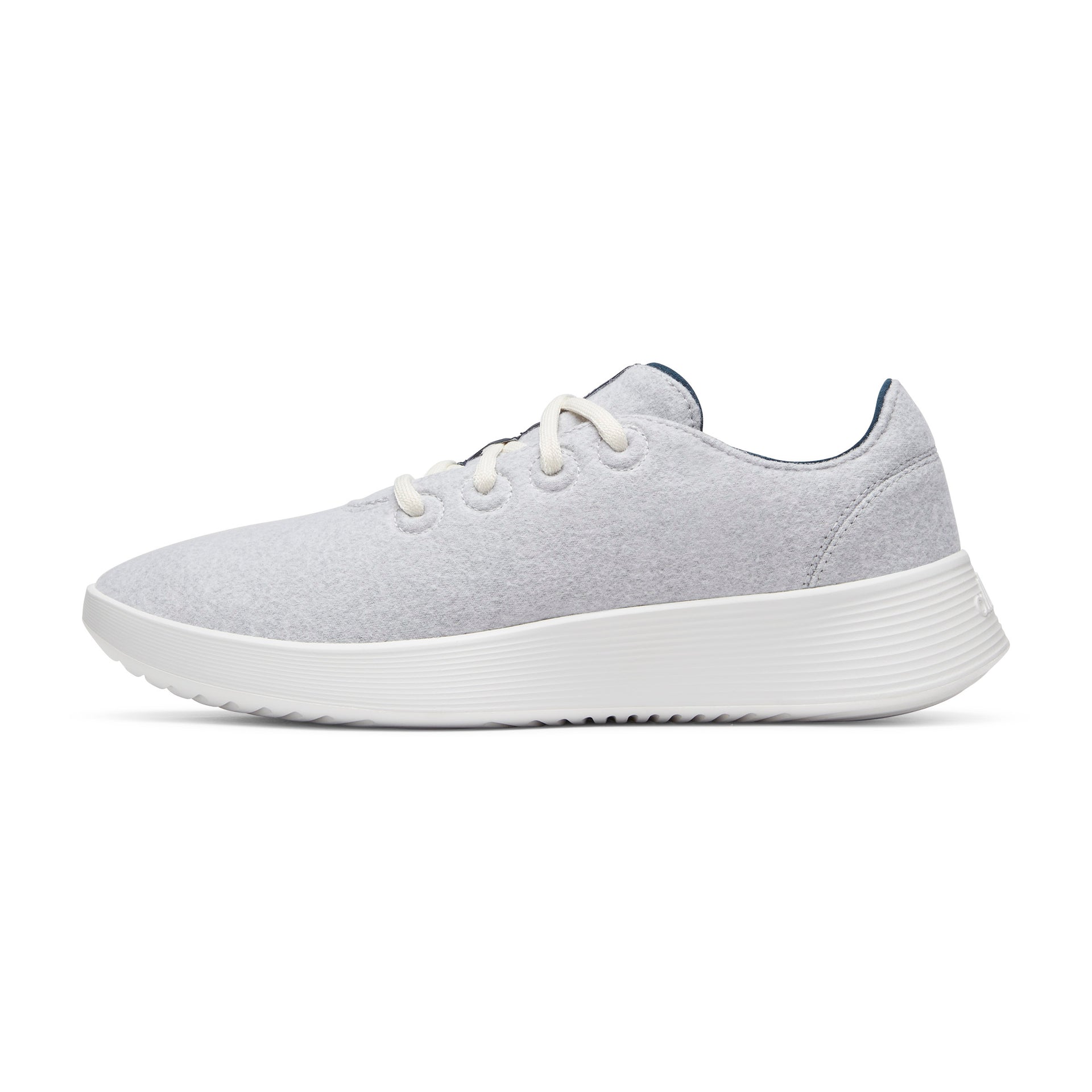 Men's Wool Runner Go - Light Grey / True Navy (Blizzard)
