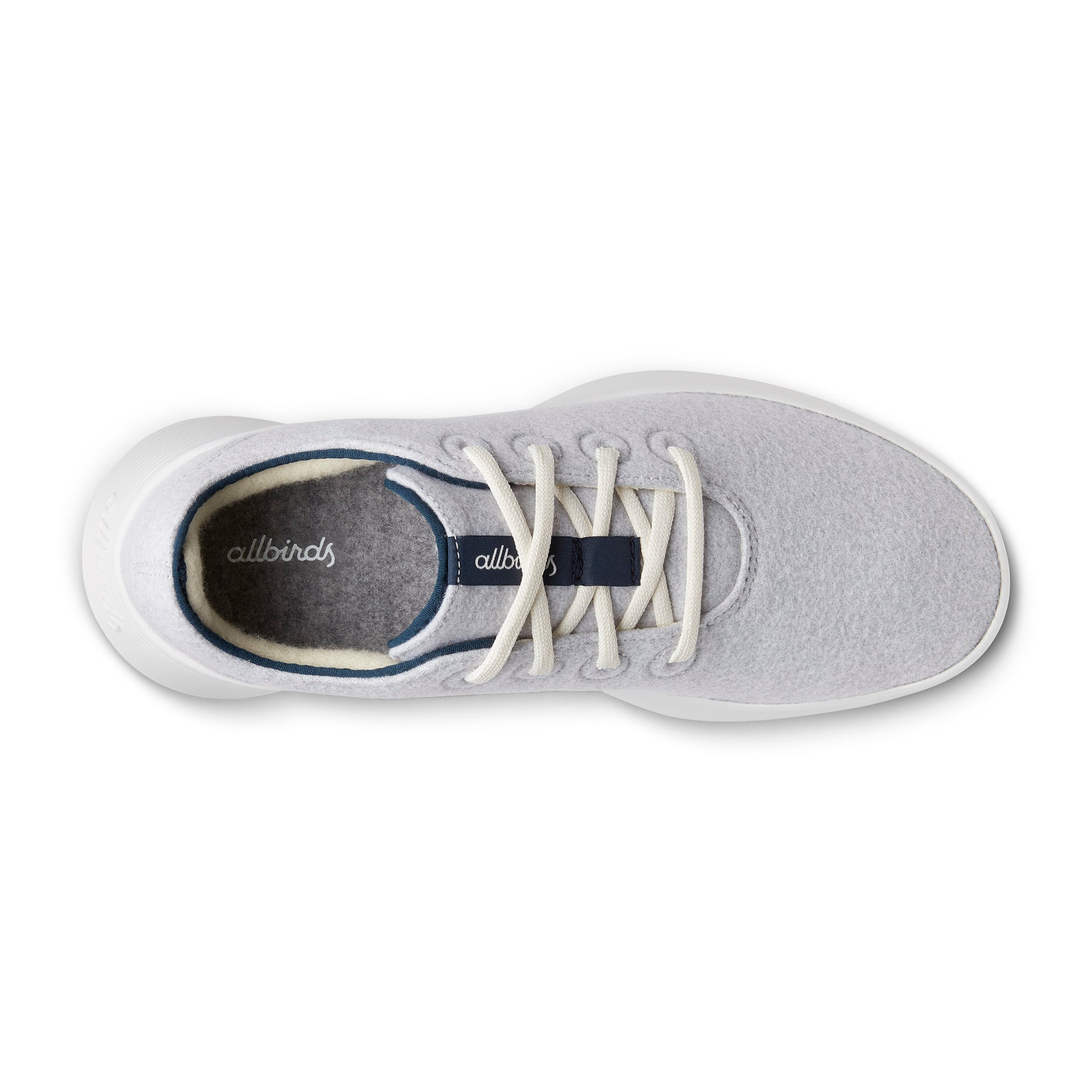 Women's Wool Runner Go - Light Grey / True Navy (Blizzard)