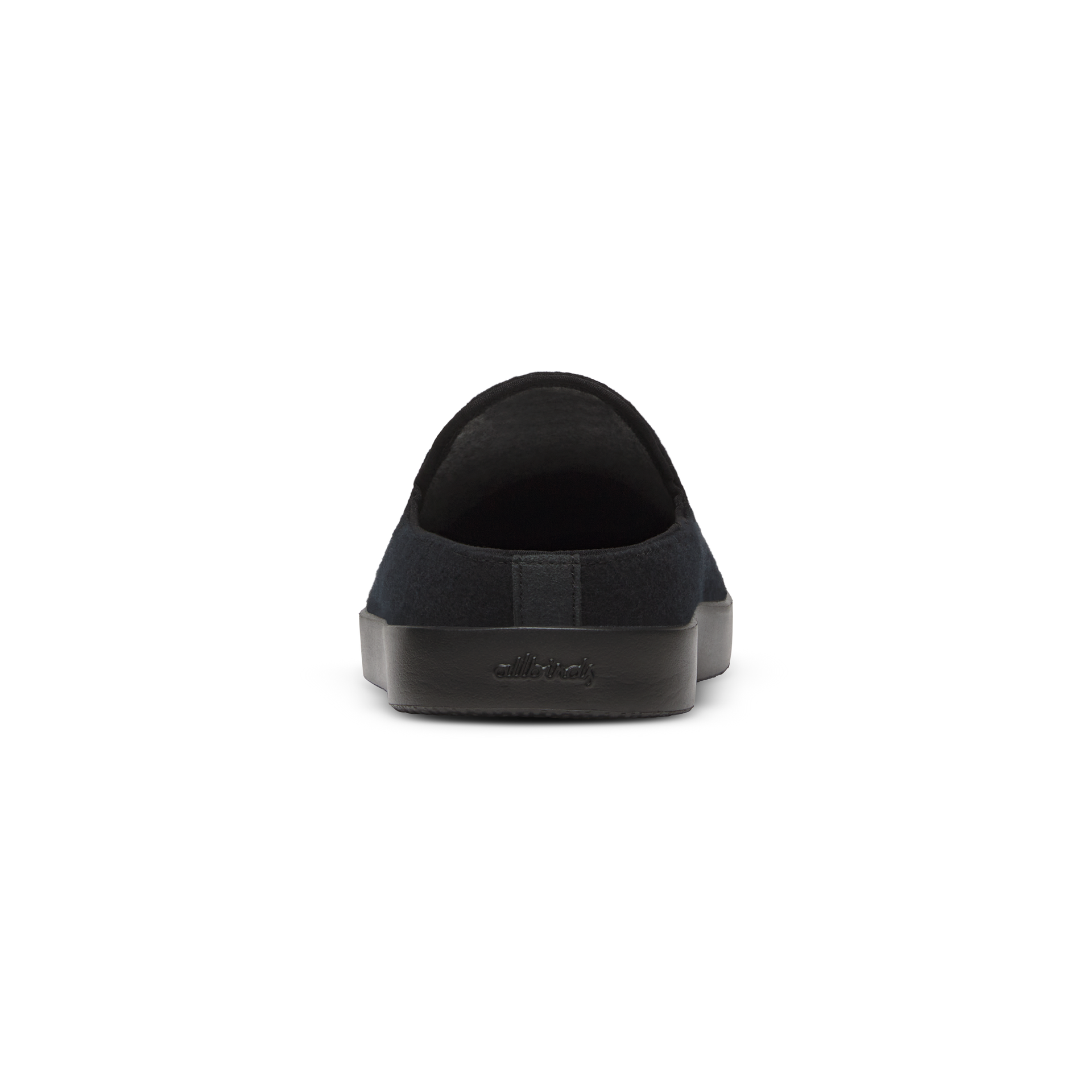 Wool Lounger Mule pour homme - Noir naturel (semelle noire naturelle)