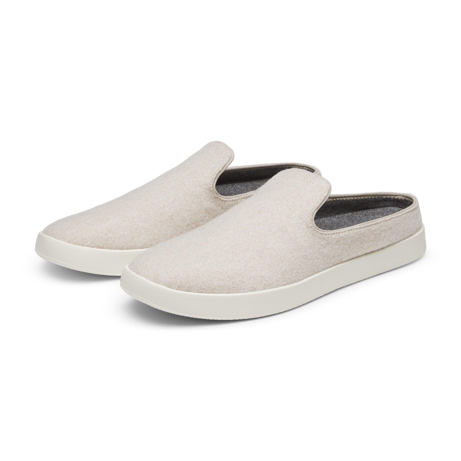 Women's Wool Lounger Mule - Stony Cream (Stony Cream Sole)
