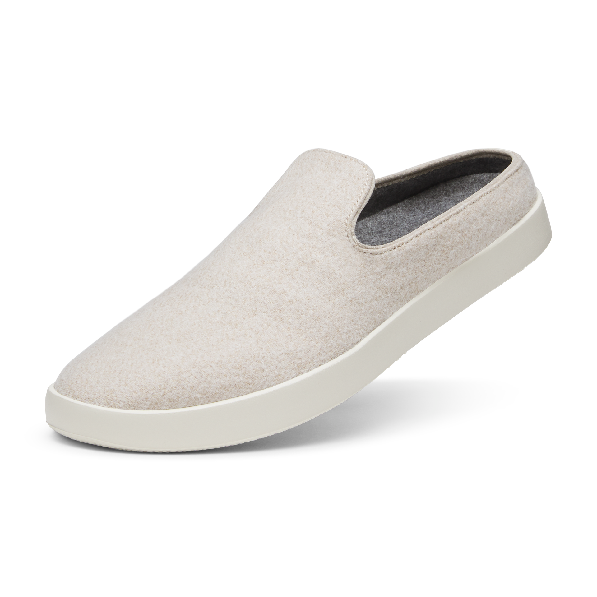 Women's Wool Lounger Mule - Stony Cream (Stony Cream Sole)