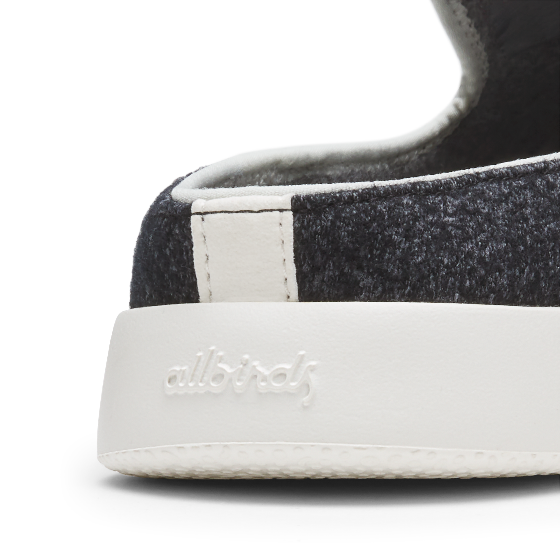 Men's Wool Lounger Mule - Dark Grey (Natural White Sole)