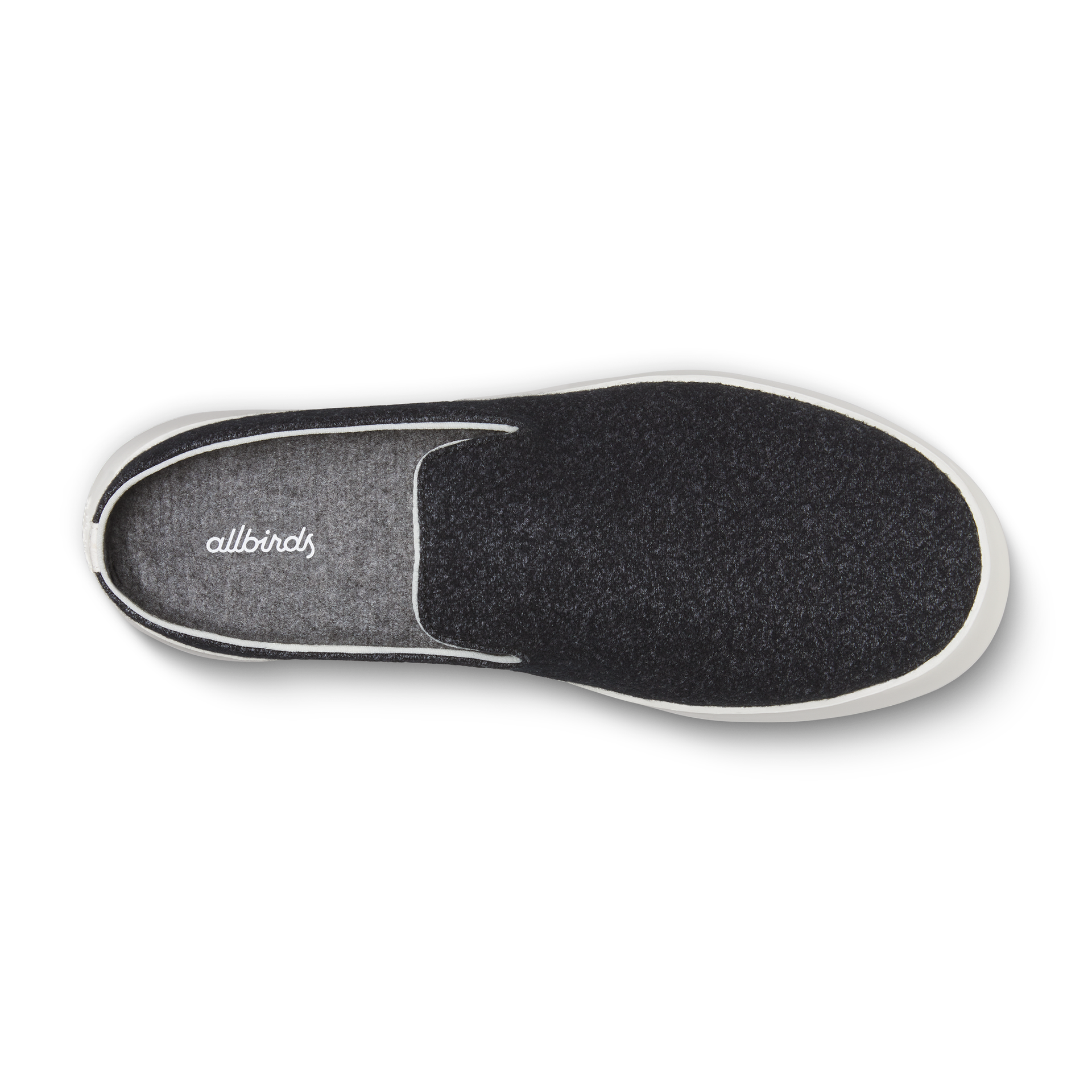 Men's Wool Lounger Mule - Dark Grey (Natural White Sole)