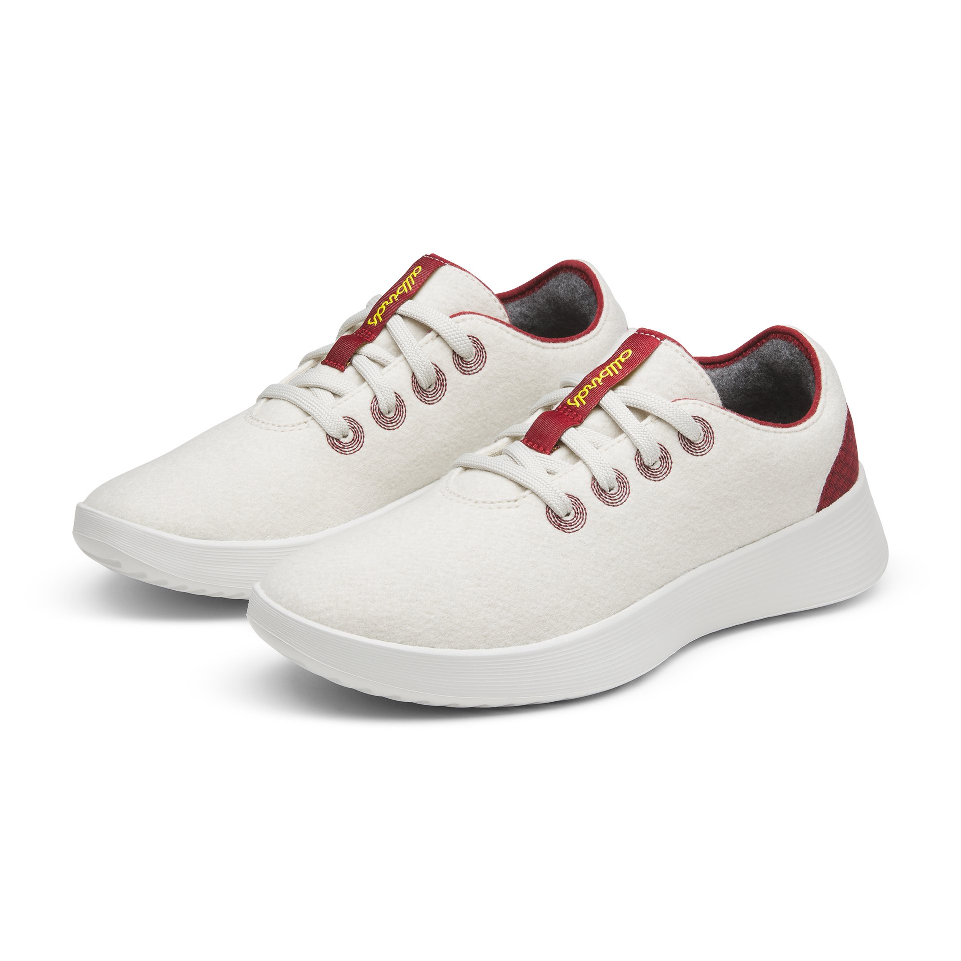 Wool Runner Go pour femmes - Weathered White/Thunder Red (Semelle Barely Grey)