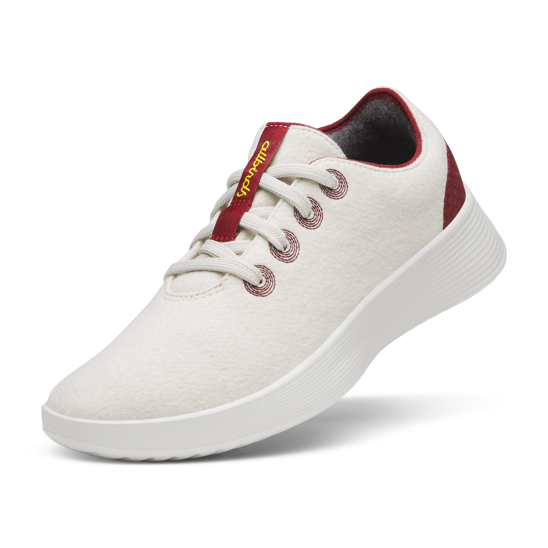 Wool Runner Go pour femmes - Weathered White/Thunder Red (Semelle Barely Grey)