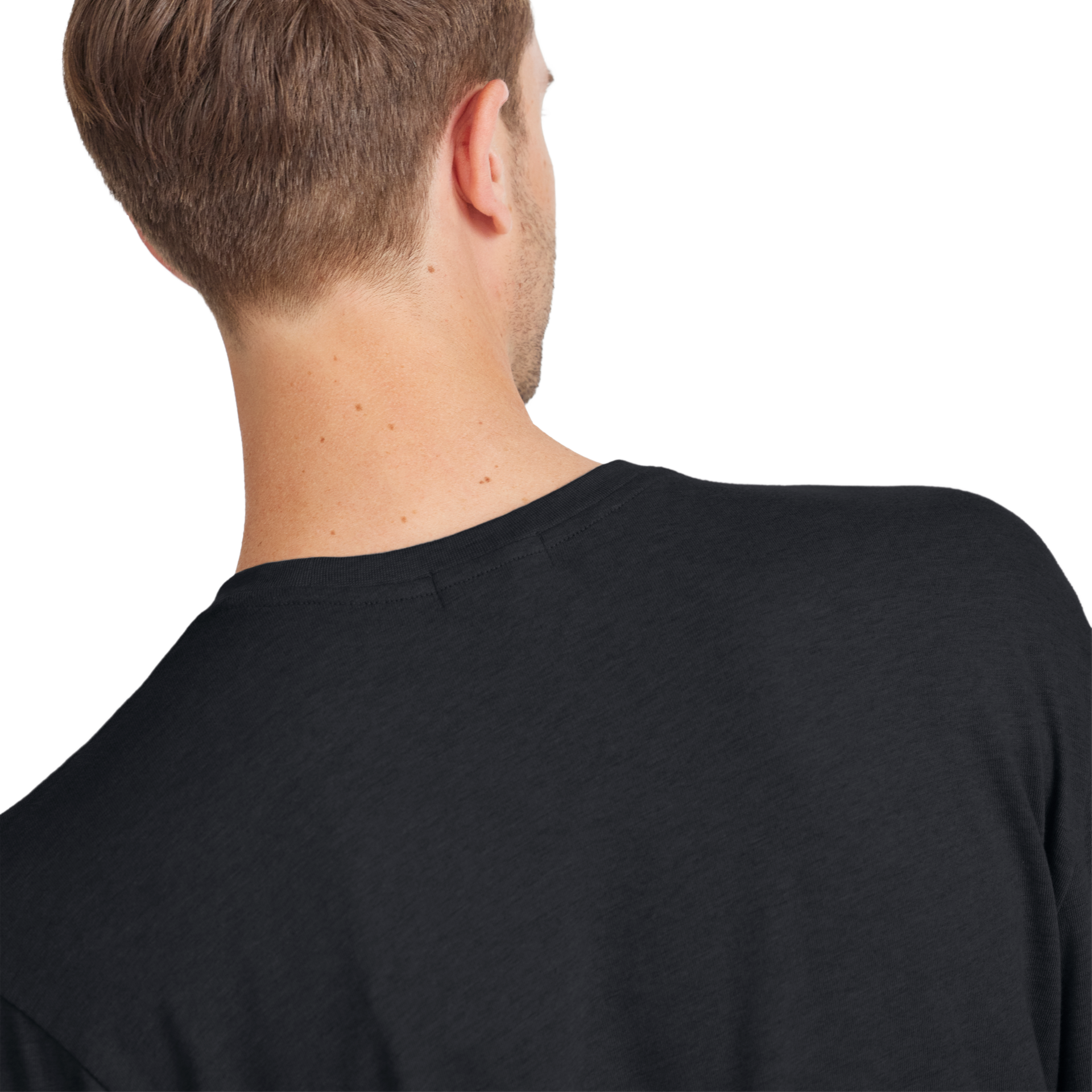 Men's Soft Merino Long Sleeve Tee - True Black