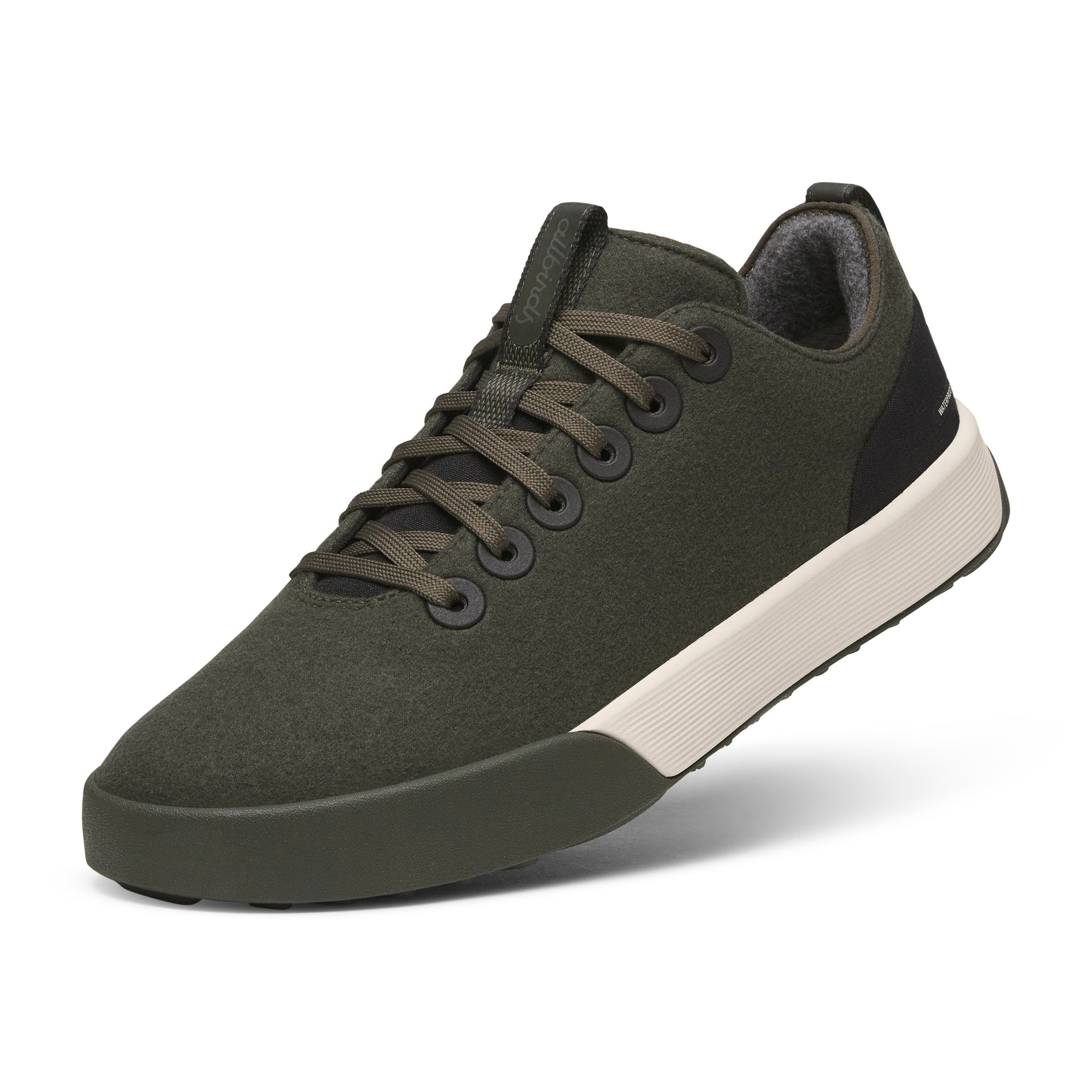 Men's Wool Cruiser Waterproof - Dark Jungle (Stony Cream Sole)