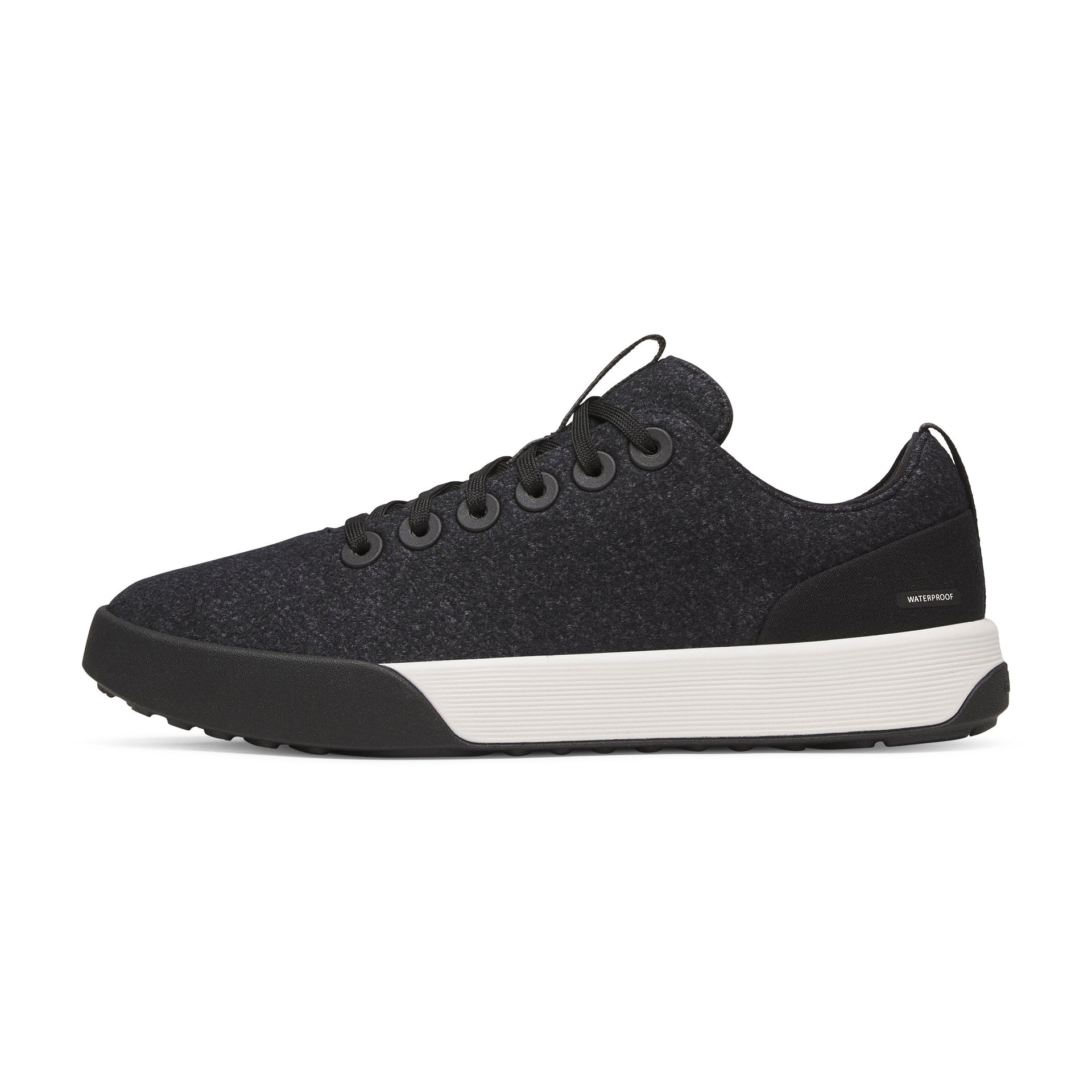 Women's Wool Cruiser Waterproof - Natural Black (Natural White Sole)