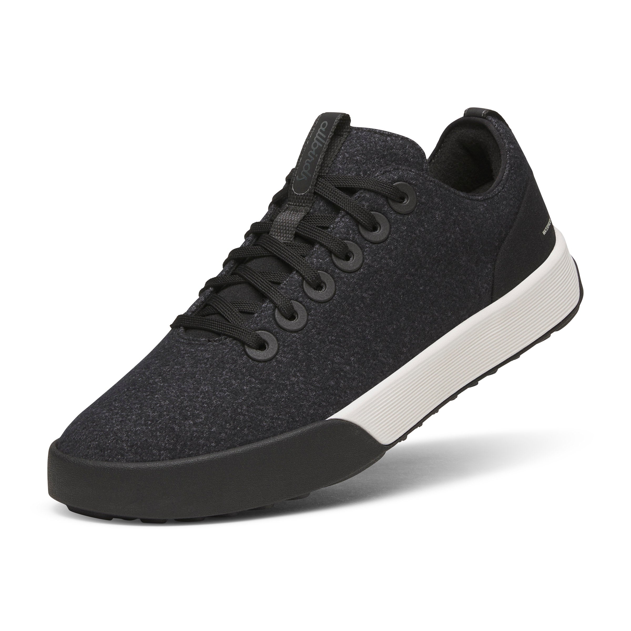 Men's Wool Cruiser Waterproof - Natural Black (Natural White Sole