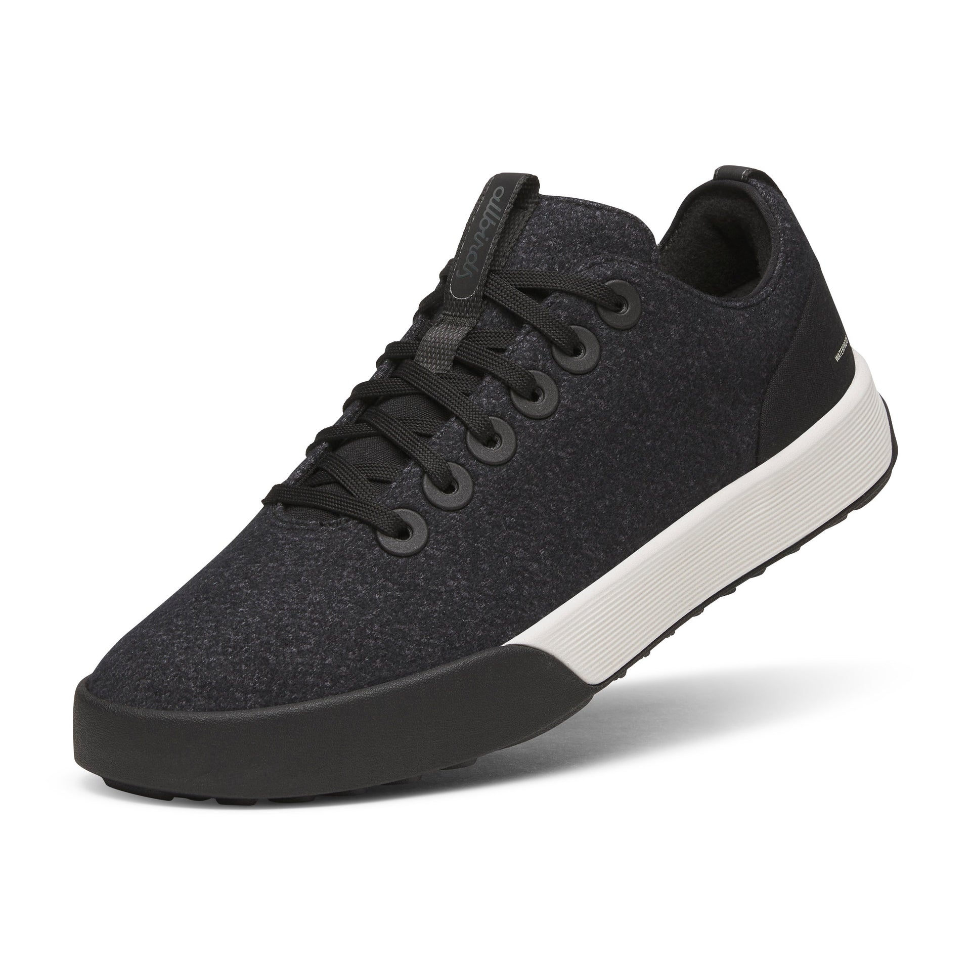 Men's Wool Cruiser Waterproof - Natural Black (Natural White Sole)