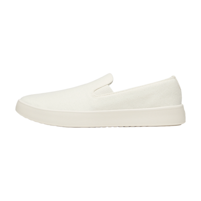 Women's Wool Cruiser Slip On - Natural White (Natural White Sole)