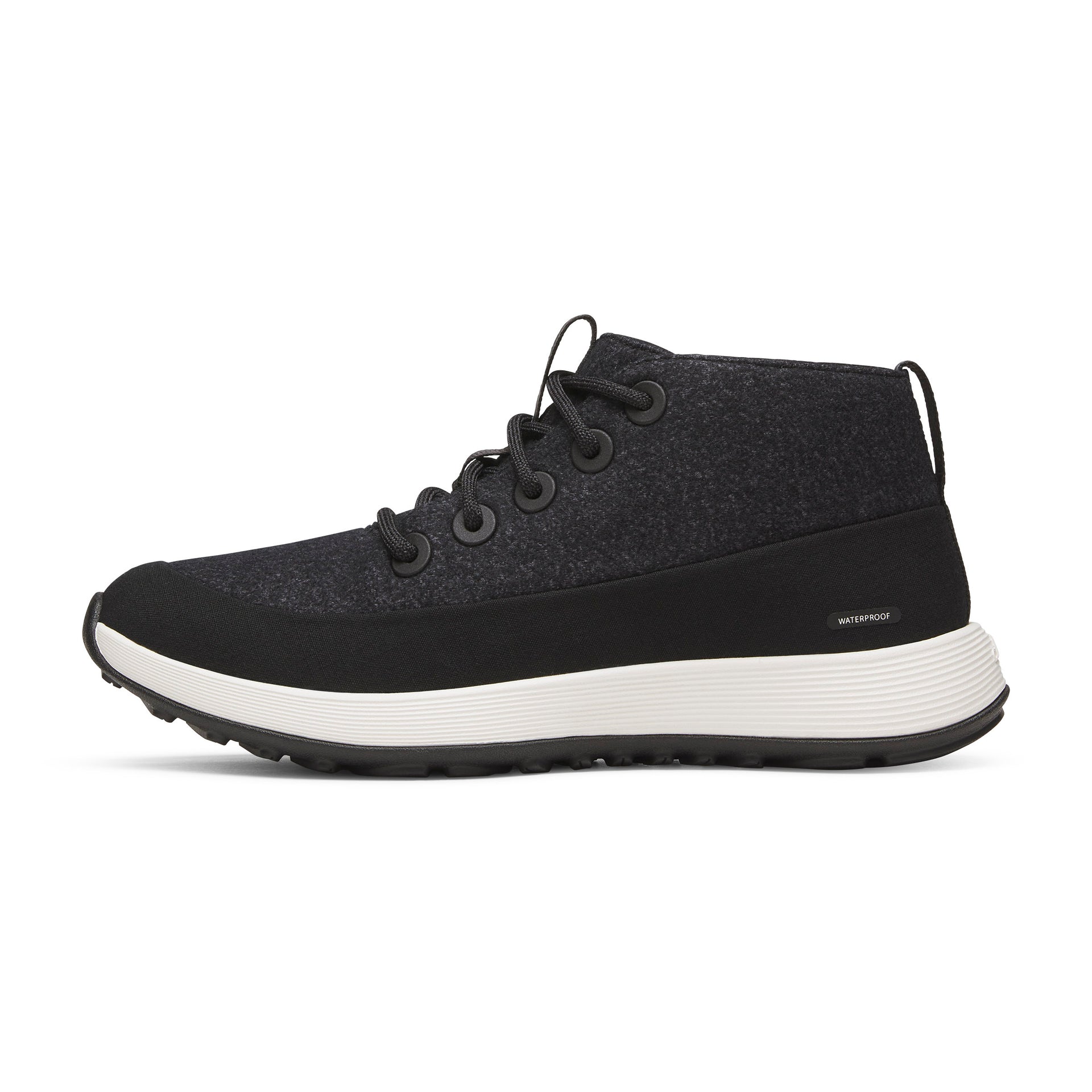 Women's Wool Runner NZ Mid Waterproof - Natural Black (Natural White Sole)
