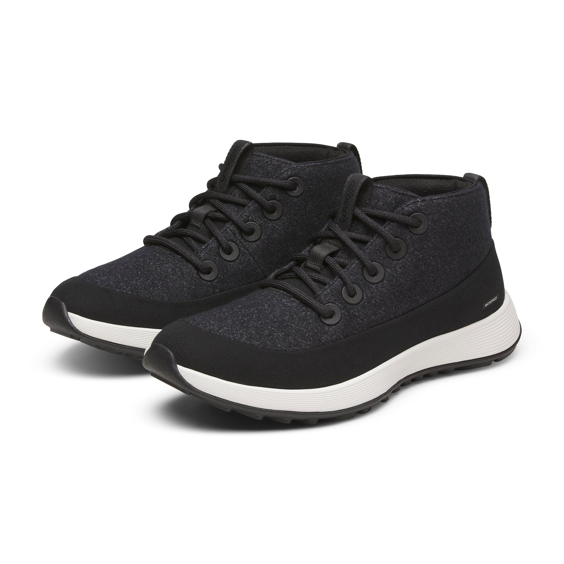 Women's Wool Runner NZ Mid Waterproof - Natural Black (Natural White Sole)