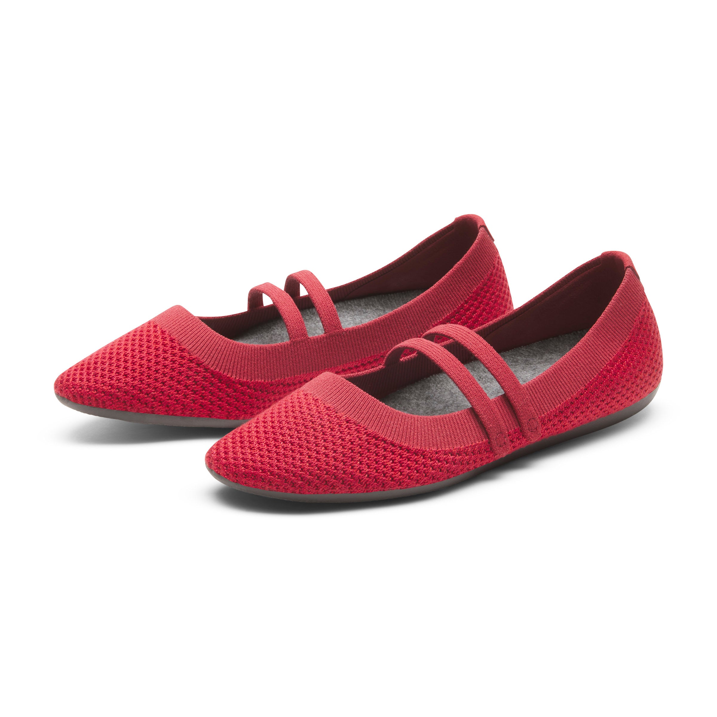 allbirds  バレエシューズ　フラットシューズ　パンプス　breezer Women's Breezer Mary Jane - Warm Red (Dark Anthracite Sole