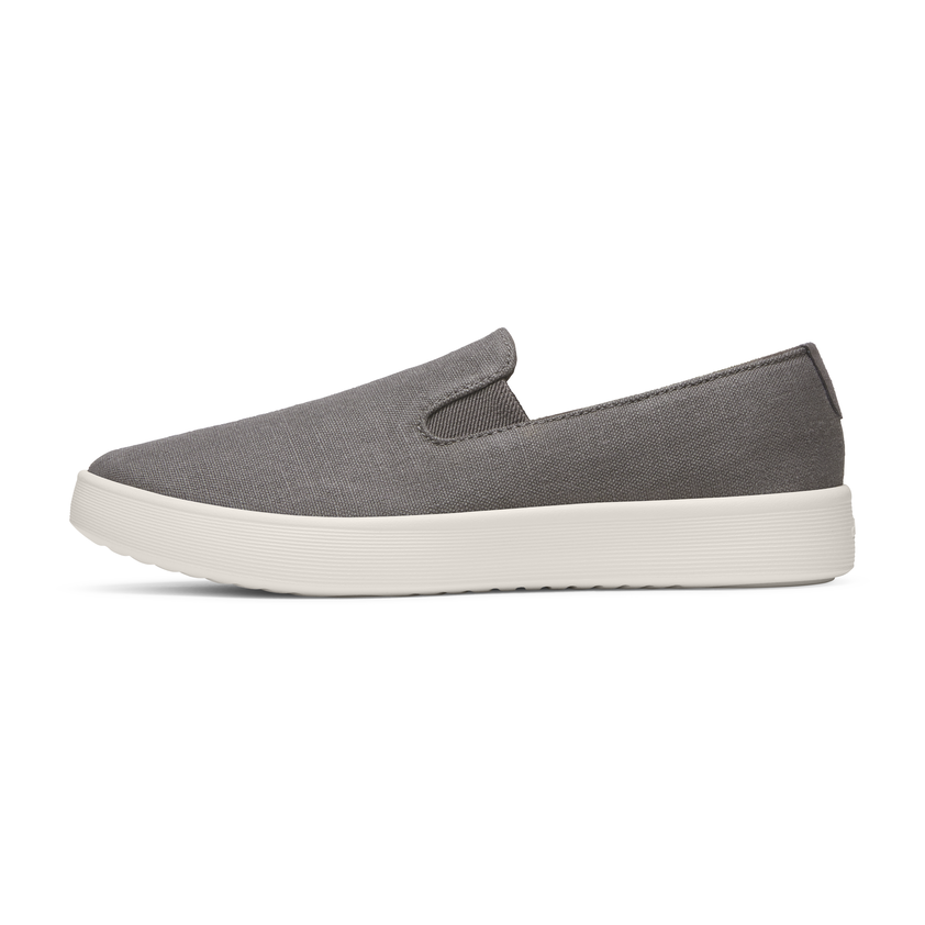 Men's Cruiser Slip On Canvas - Anthracite (Natural White Sole)