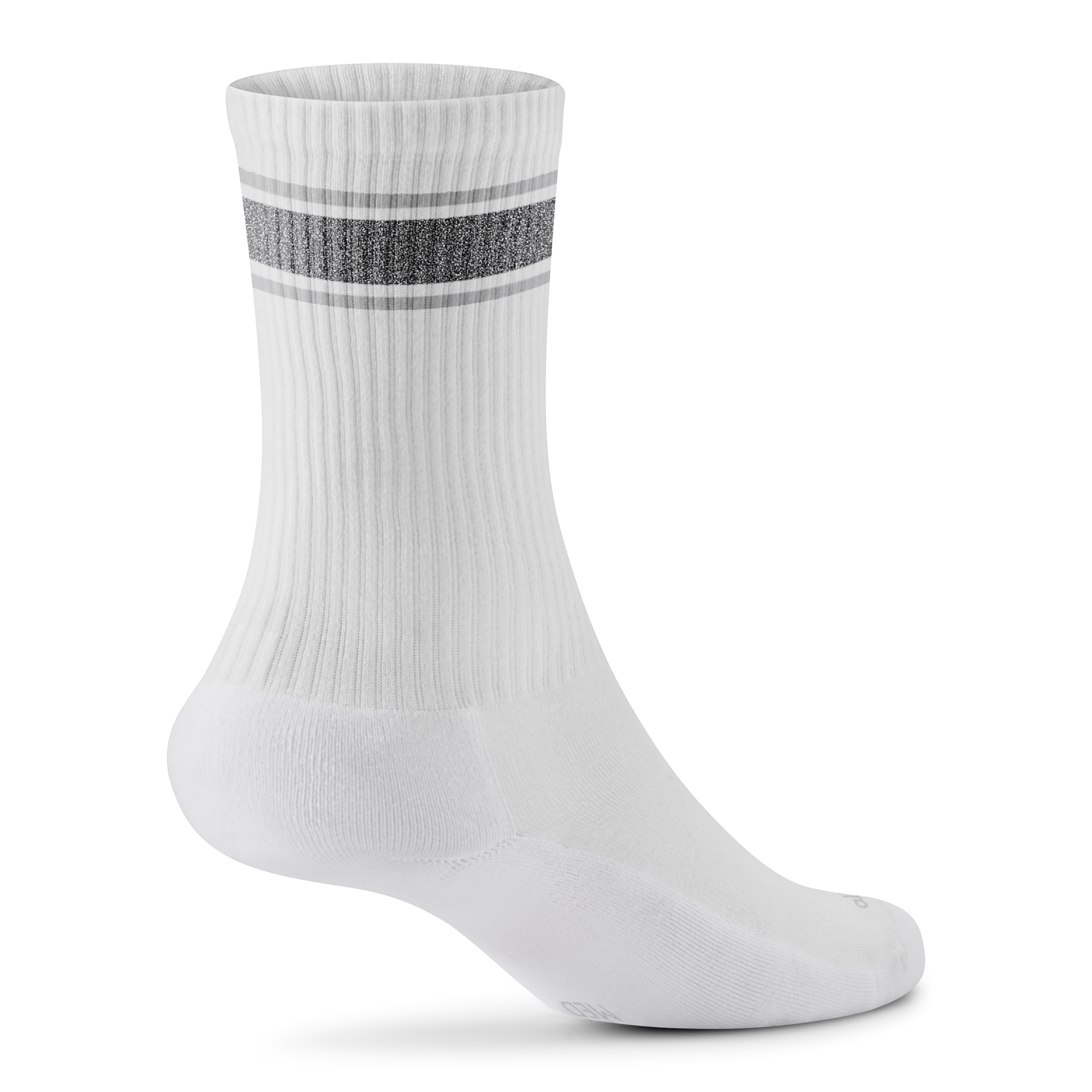 Anytime Crew Sock - Blizzard / Natural Grey Heather / Light Grey