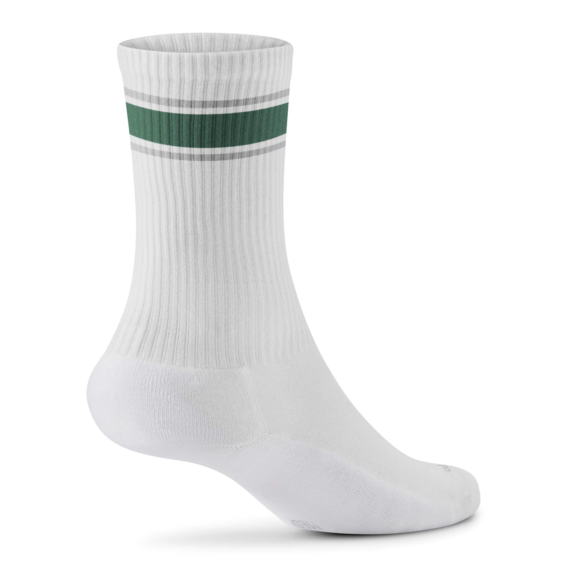 Anytime Crew Sock - Blizzard / Verdant Green / Light Grey
