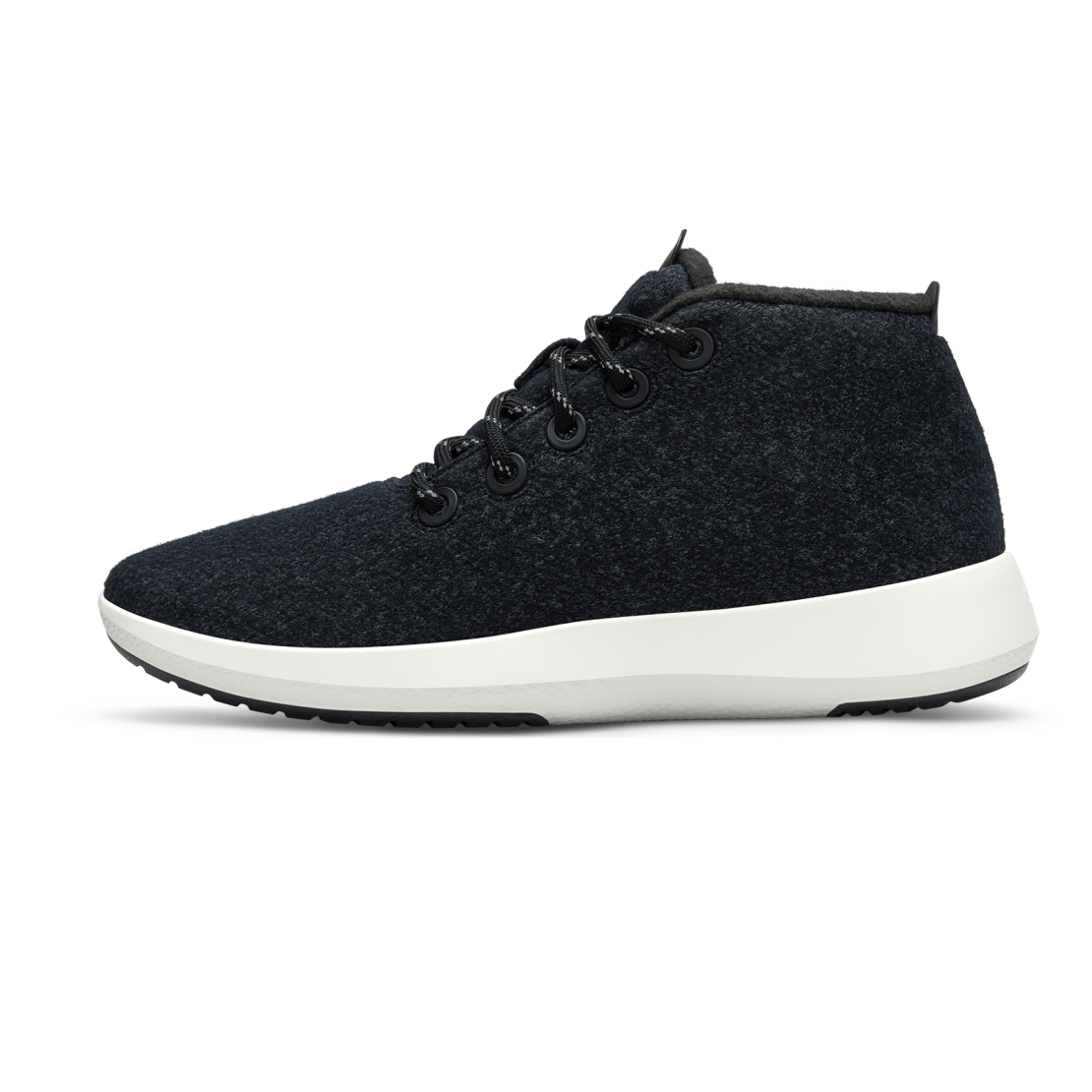 Men's Wool Runner-up Mizzles - Natural Black (Natural White Sole)