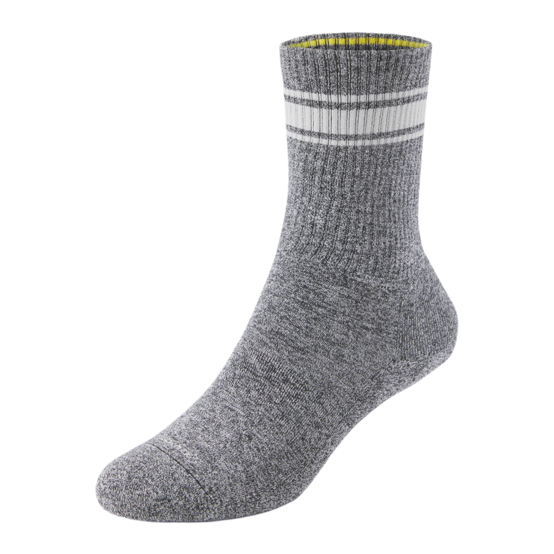 Anytime Crew Sock - Natural Grey Heather / Light Grey