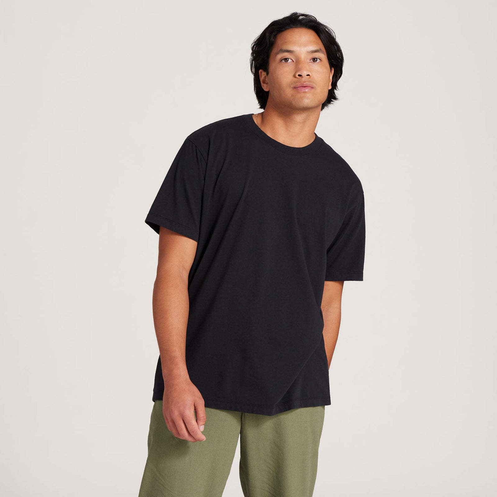 T-shirt en coton Allgood pour hommes - Natural Black