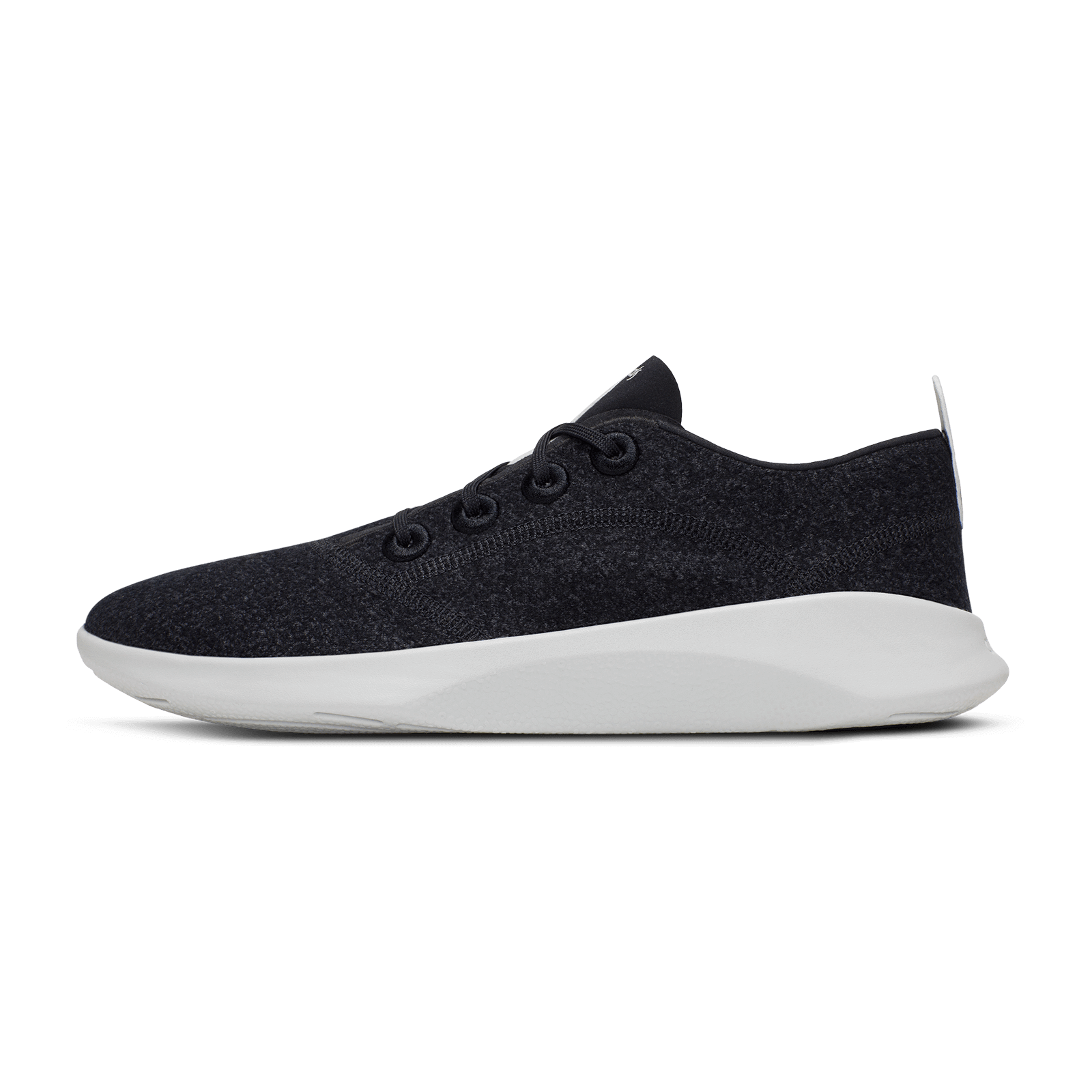 SuperLight Wool Runners pour hommes - Natural Black (Semelle Light Grey)