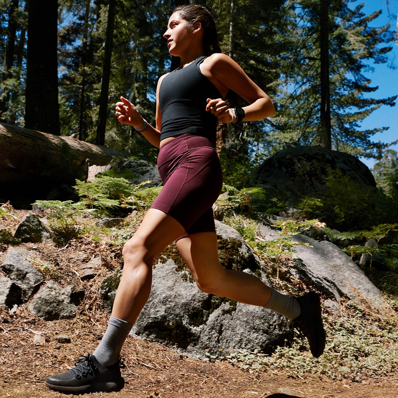 Trail Runners SWT pour femmes - Natural Black (Semelle Black)
