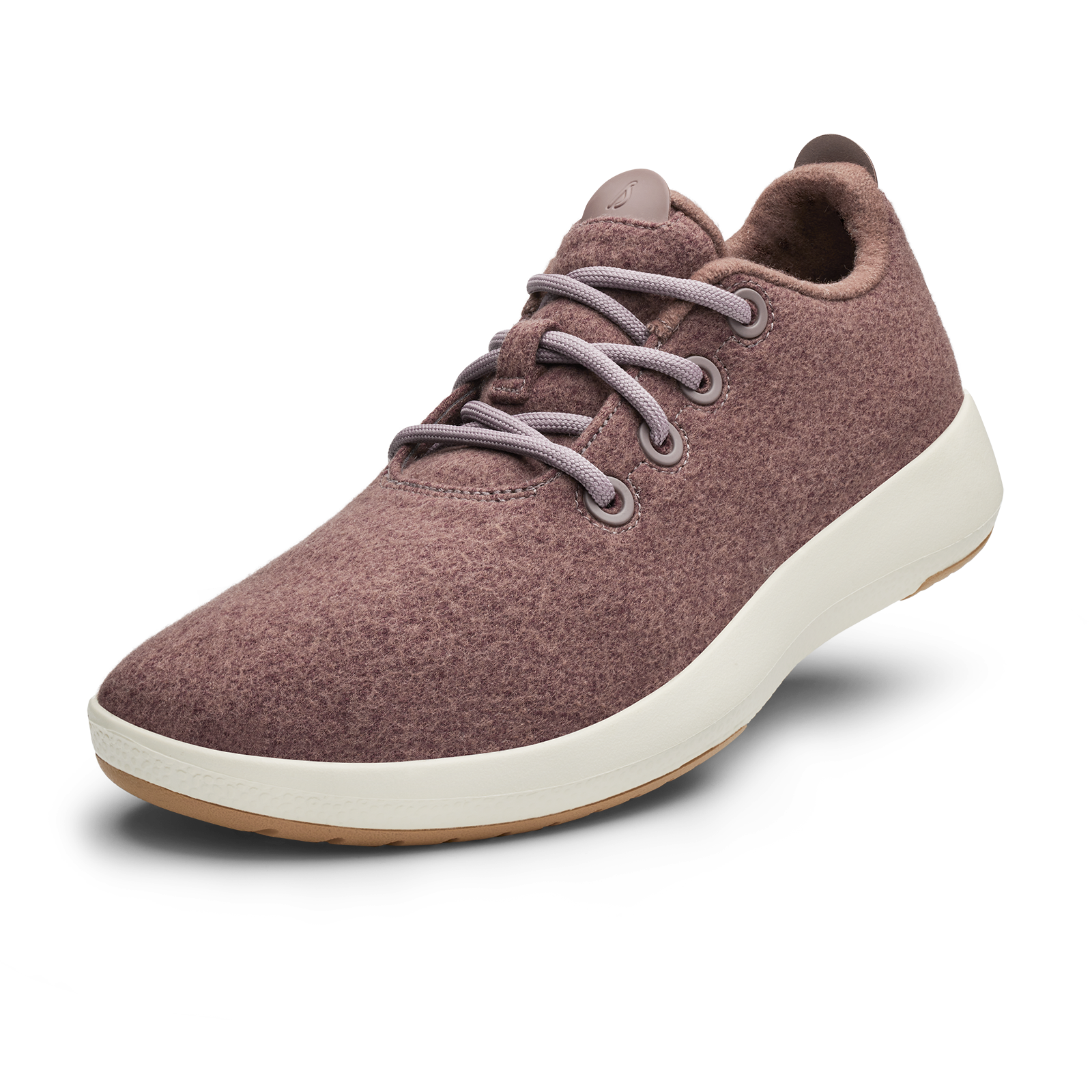 Men's Wool Runner Mizzles - Stormy Mauve (Natural White Sole)