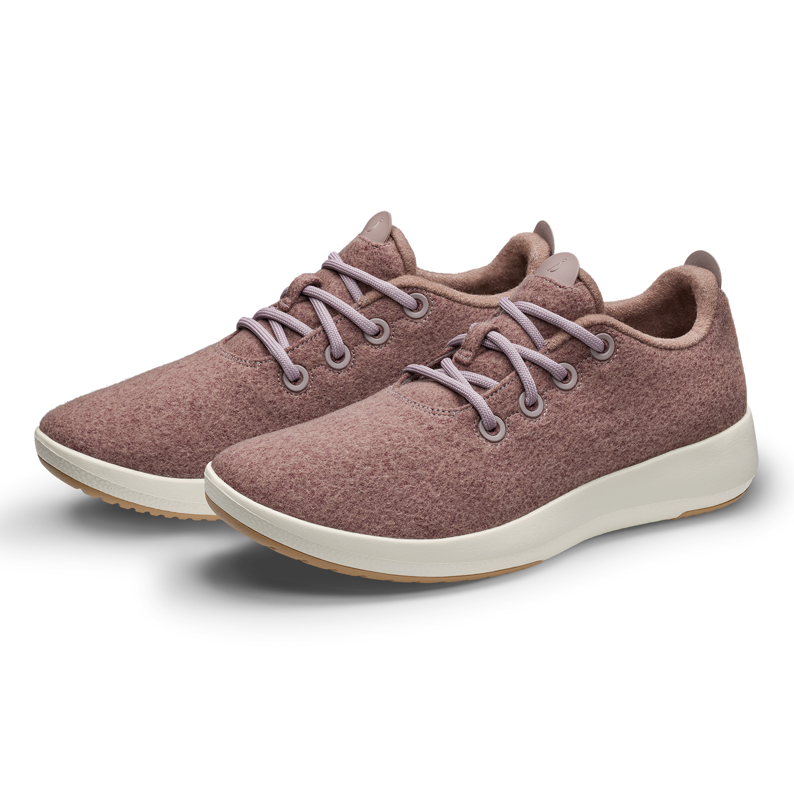 Women's Wool Runner Mizzles - Stormy Mauve (Natural White Sole