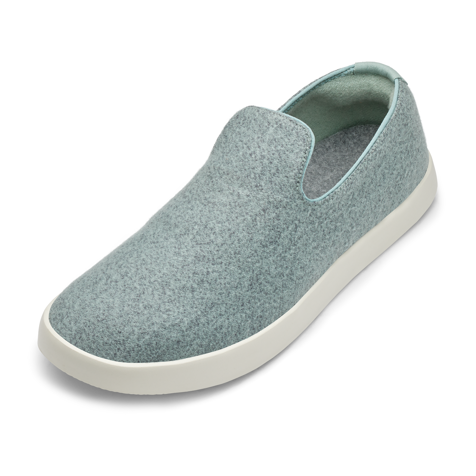 Men's Wool Loungers - Bark Grey (Natural White Sole)