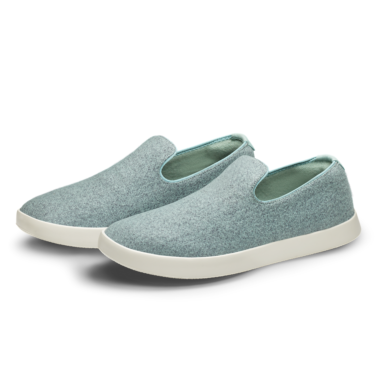 Men's Wool Loungers - Bark Grey (Natural White Sole)