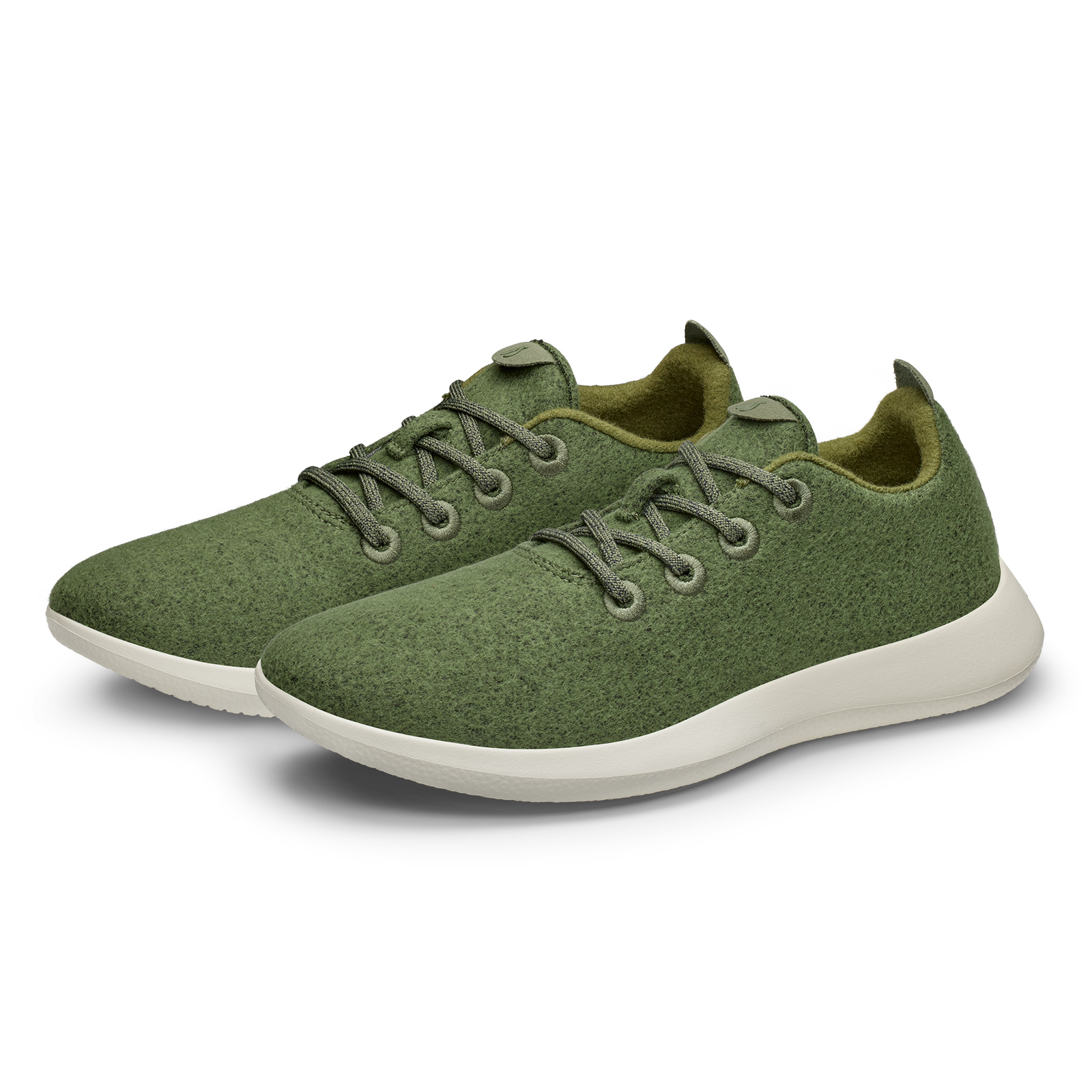 Women's Wool Runners - Thunder Green (Natural White)